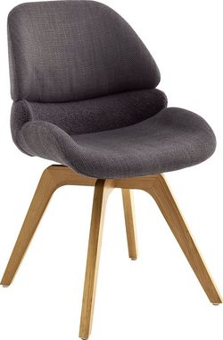 MCA furniture Esszimmerstuhl Henderson (Set, 2 St), 180° drehbar mit Nivellierung, mit Feinflor Absetzung, bis 120 kg
