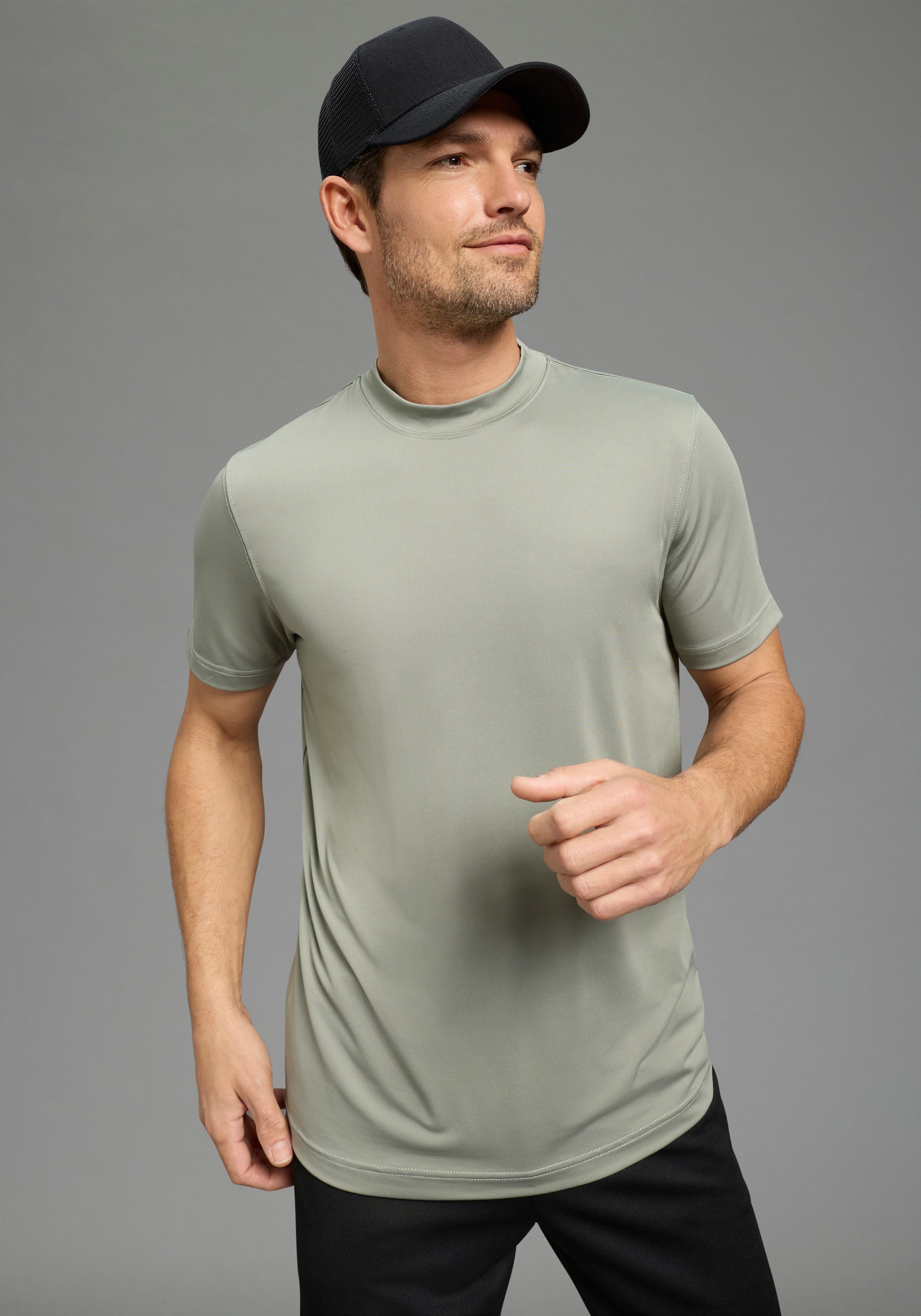 Ocean Sportswear Funktionsshirt atmungsaktiv, quick dry schmal geschnitten, Kurzarm, schnell trocknend, unifarben