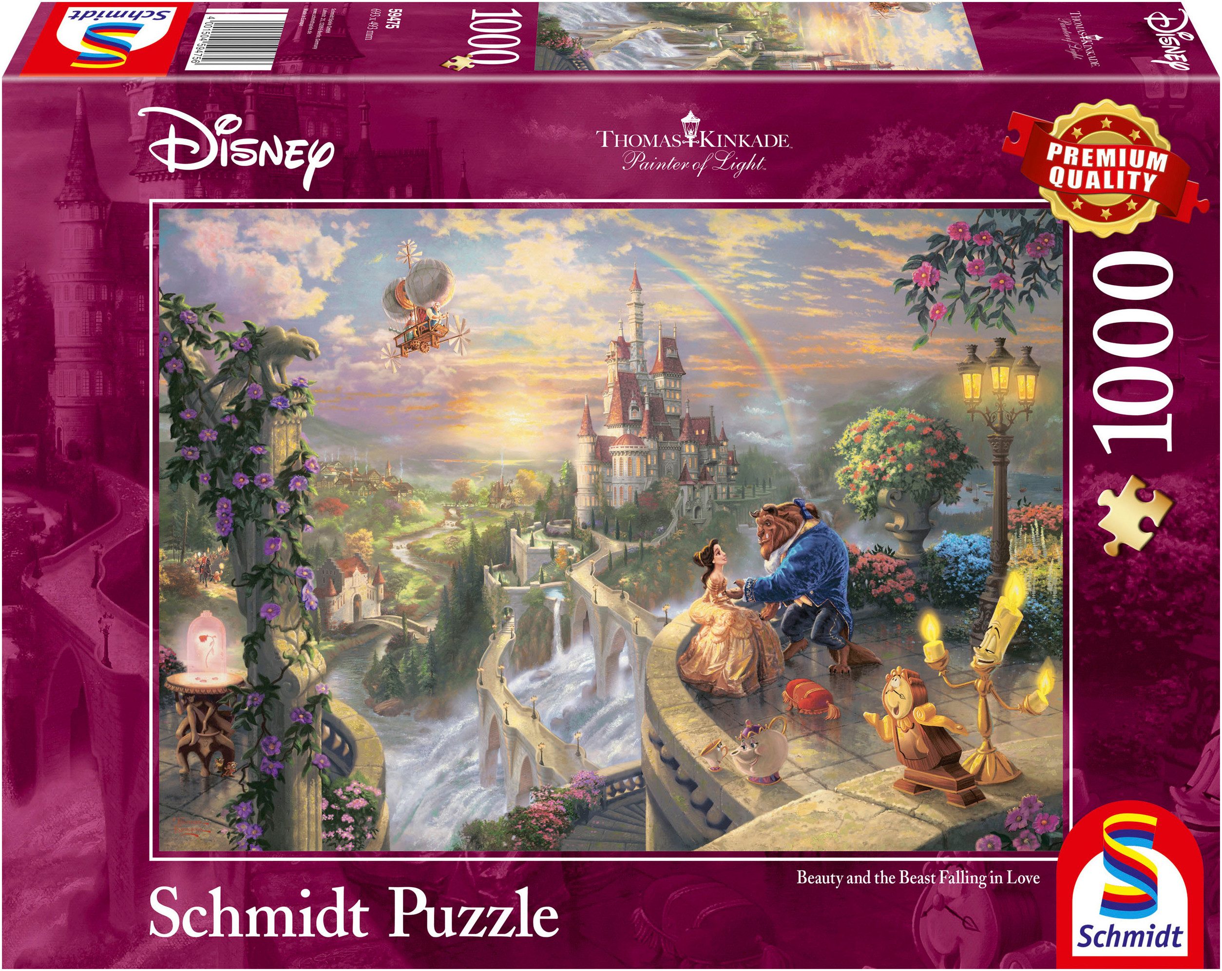 Puzzle Disney, Beauty and the Beast von Thomas Kinkade