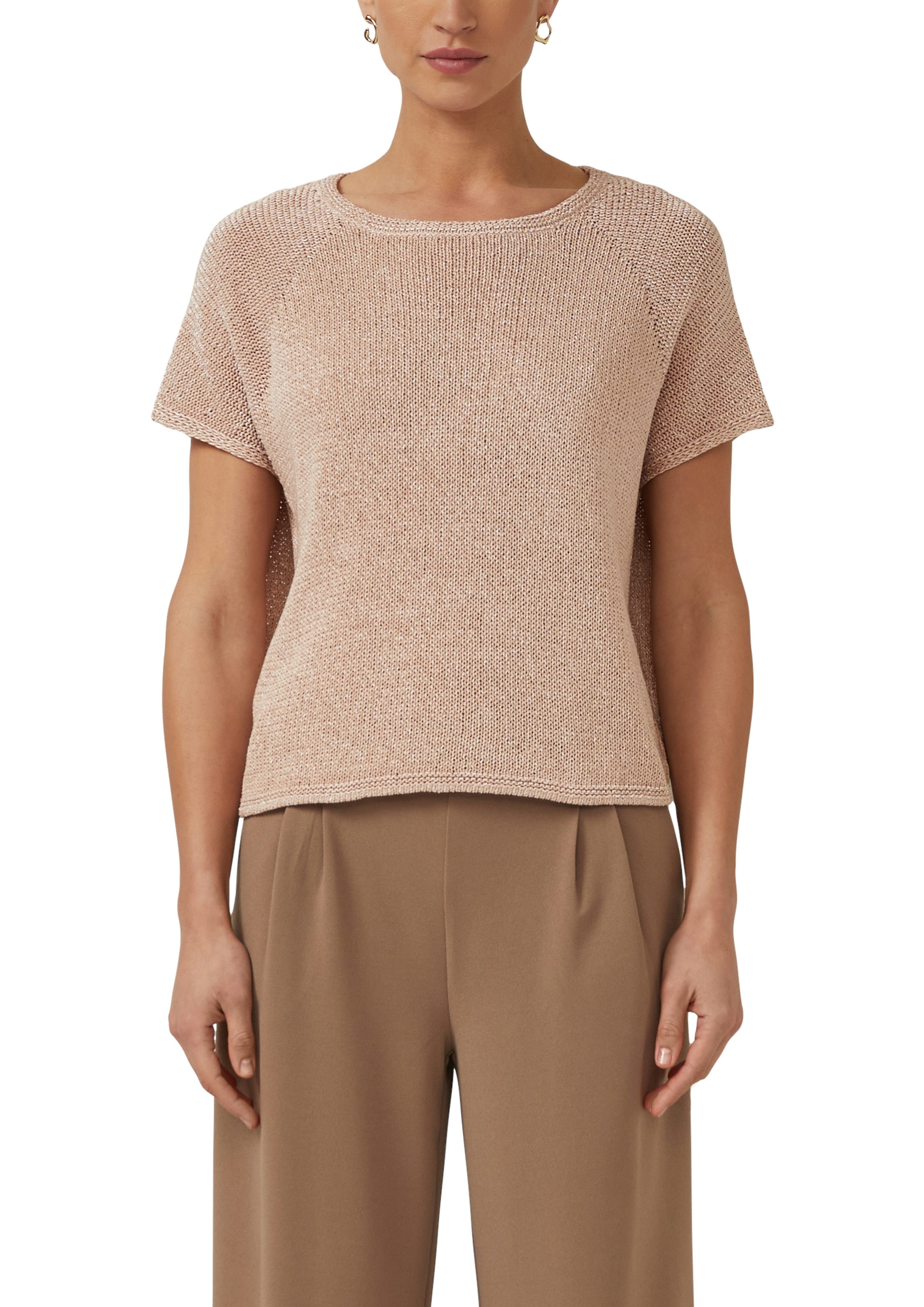s.Oliver BLACK LABEL Strickpullover Halbarm mit Rundhals günstig online kaufen