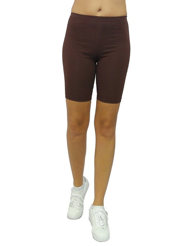 F&K-Mode Shorts Damen Shorts kurze Leggings Hotpants Sport gummi