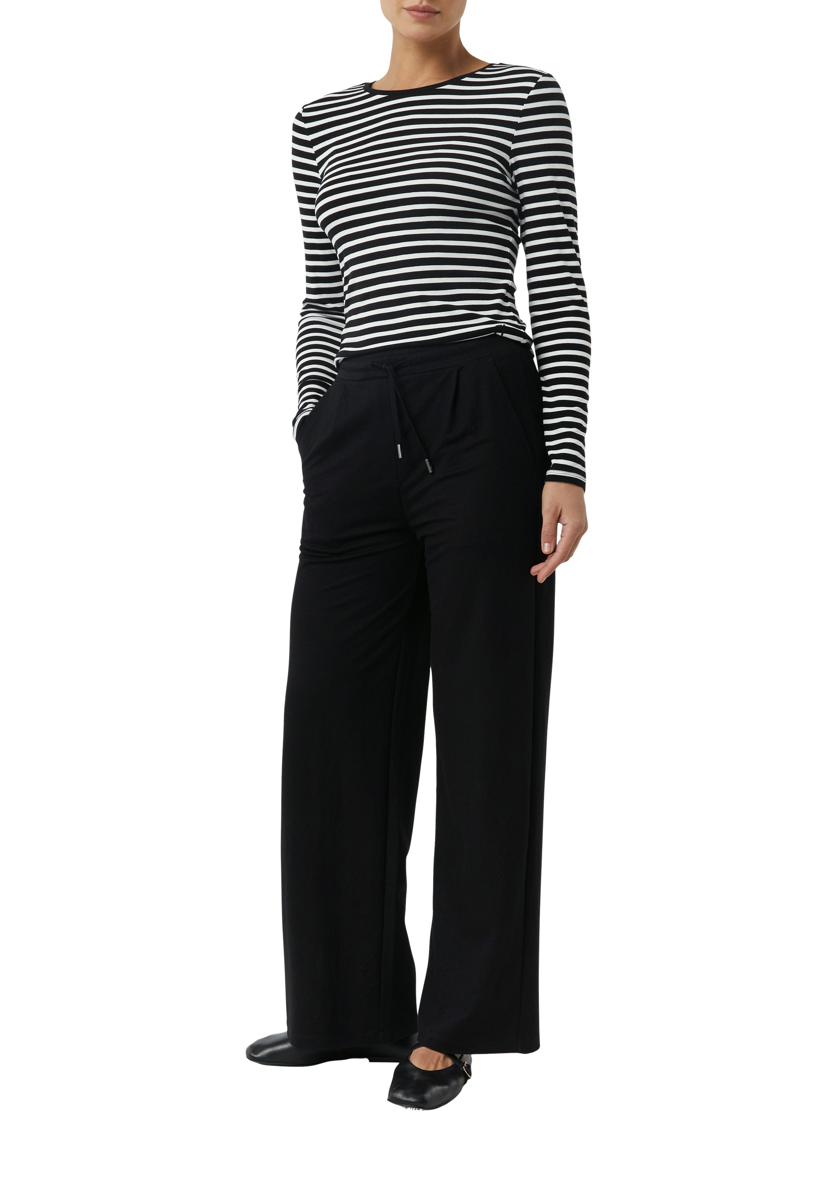 comma casual identity Langarmshirt gestreift, figurbetont, casual, Rundhals günstig online kaufen