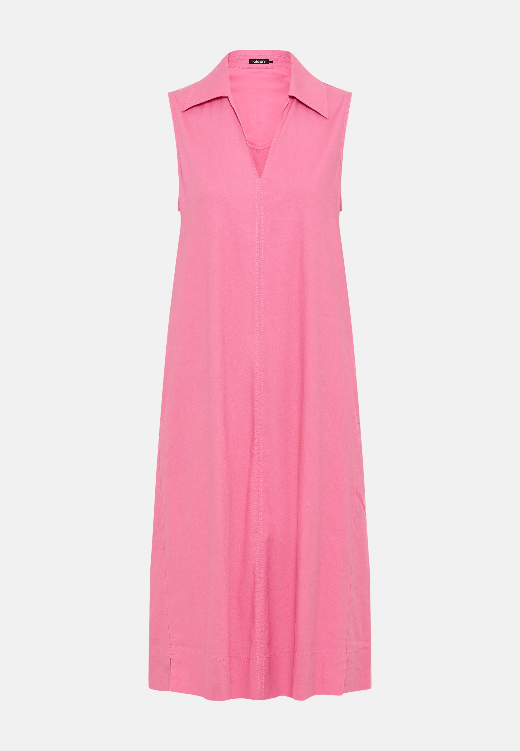 Midikleid Kleid mit Hemdkragen