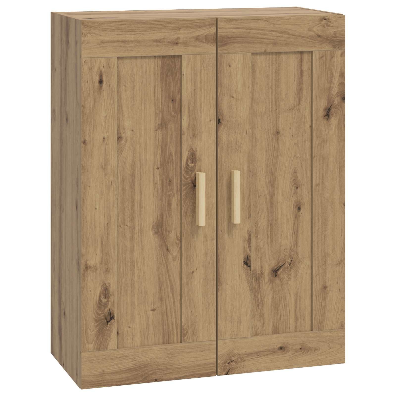 vidaXL Regal Wandschrank Wandhalterung Artisan-Eiche 69,5 x 34 x 90 cm, 1-tlg.