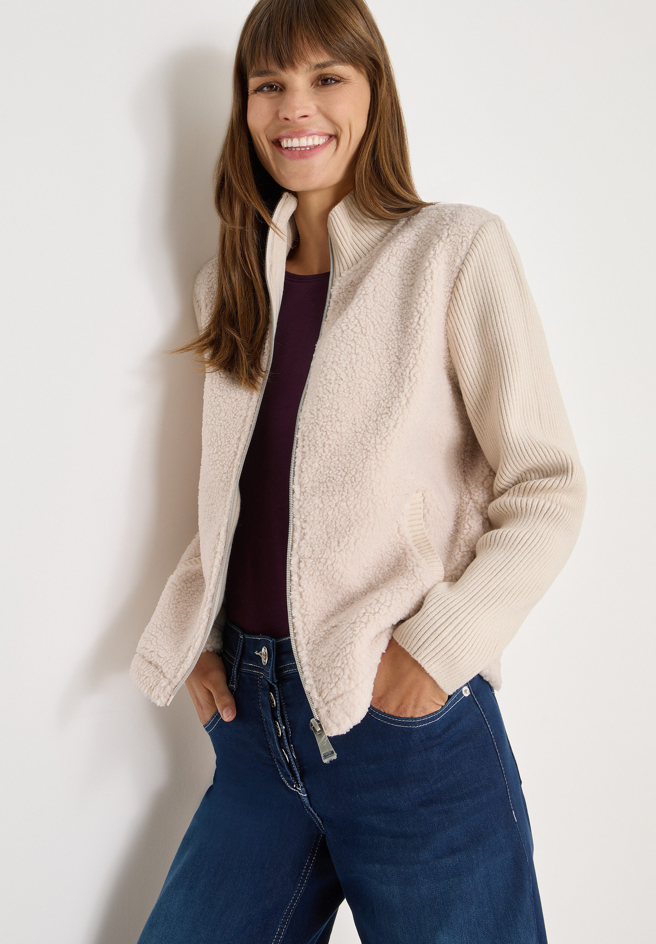 CECIL Cardigan mit Stehkragen