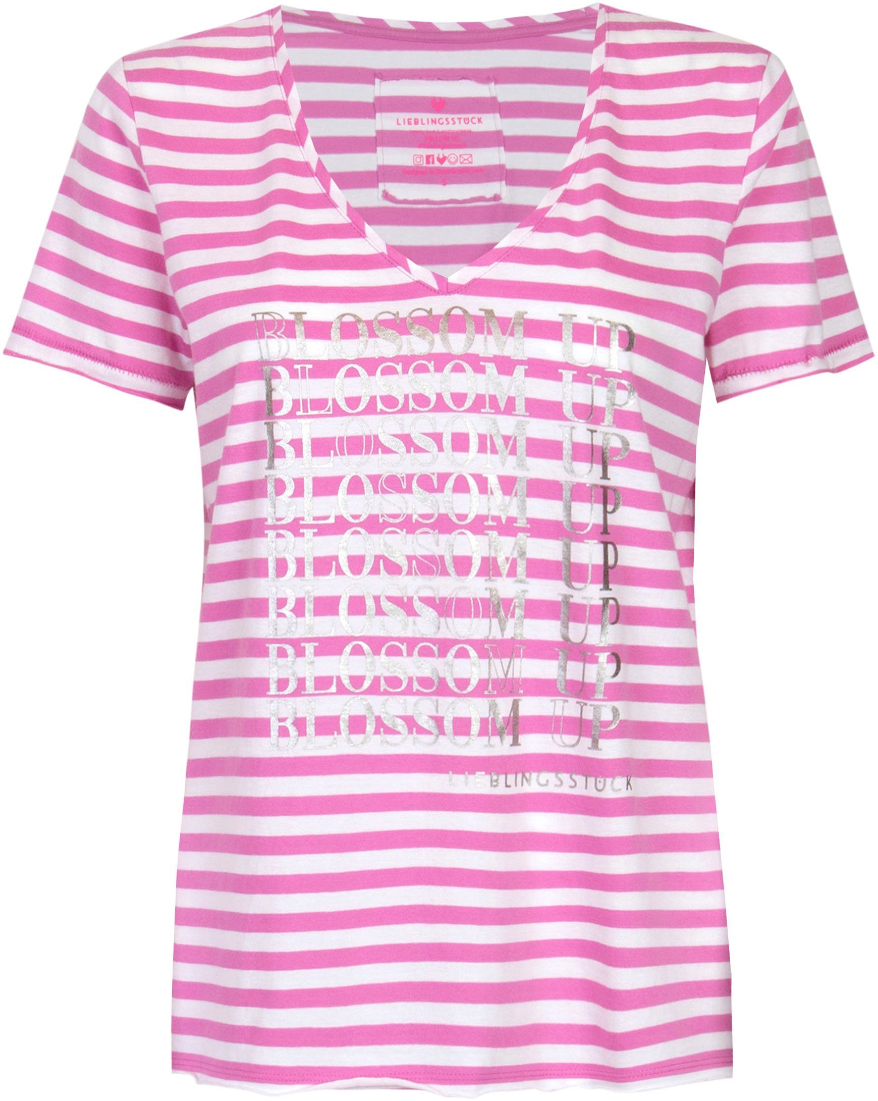 Streifen Print-Shirt Lieblingsstück MaliaL mit Rosa