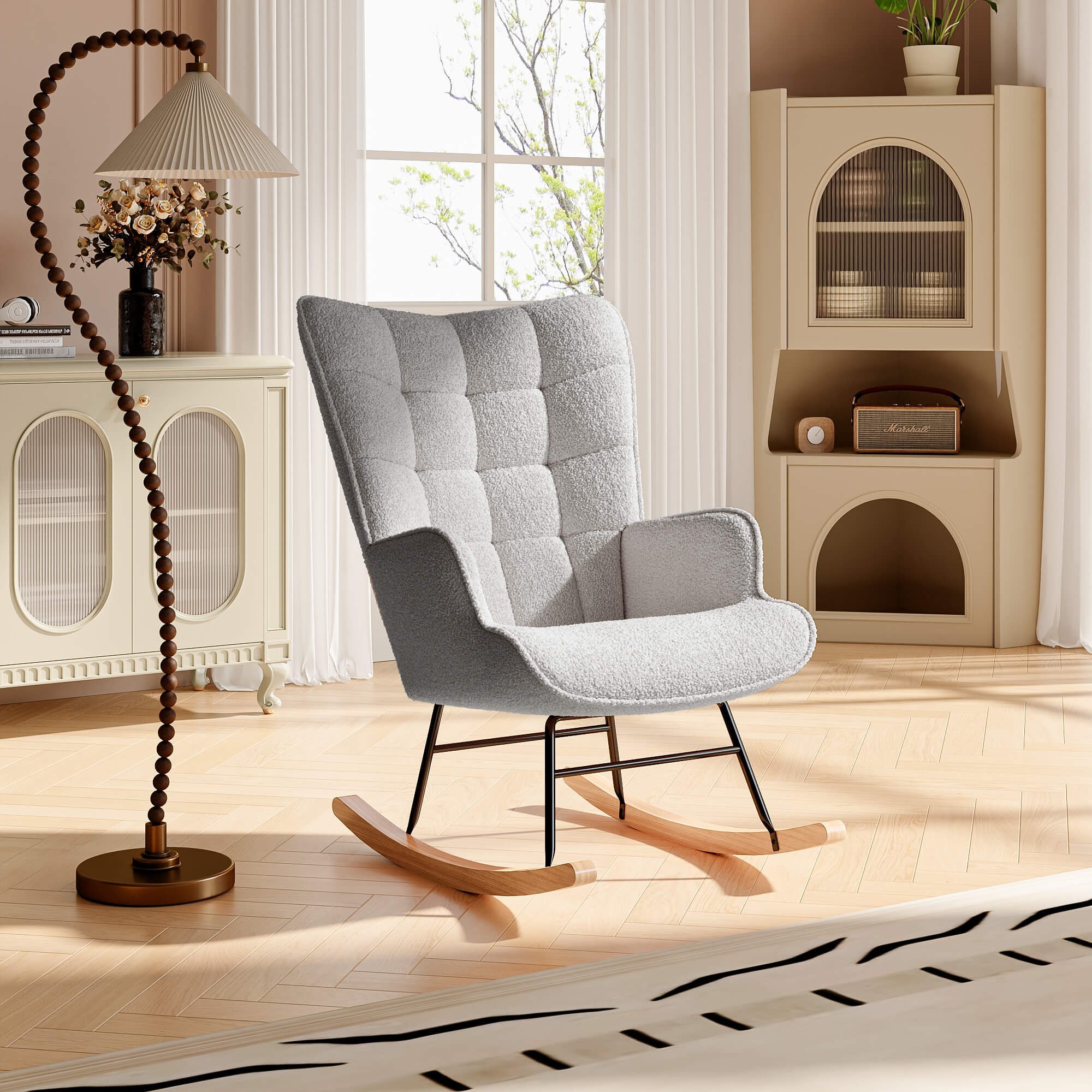 Furnishings Home Schaukelstuhl Polsterstuhl Sessel Stillsessel günstig online kaufen