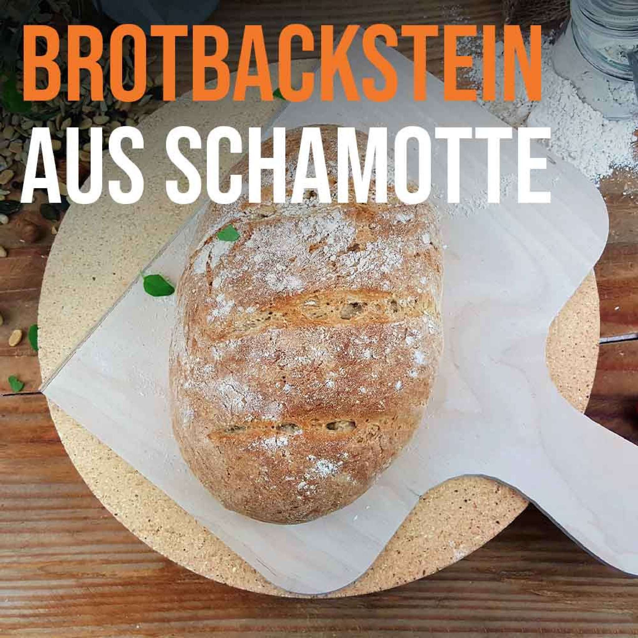 Feuerfest 123 GmbH Backstein Brotbackstein rund Ø 34 x 4 cm Schamotte