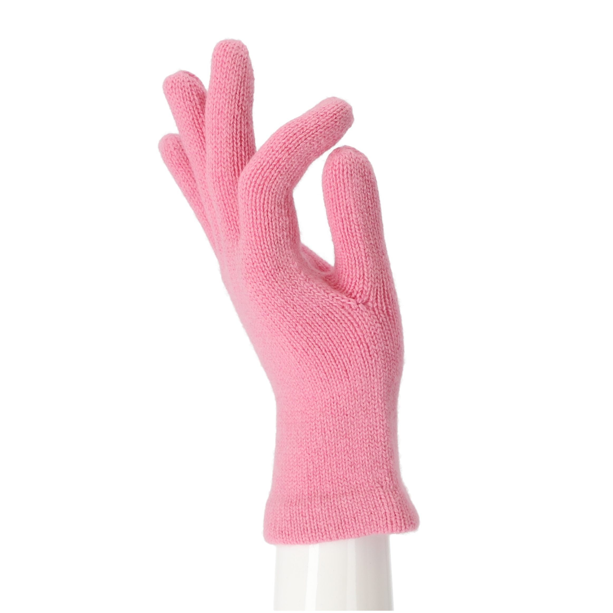 halsüberkopf Accessoires Strickhandschuhe Strickhandschuh aus Wolle mit weichem Kaschmir modischer Strickhandschuh pink