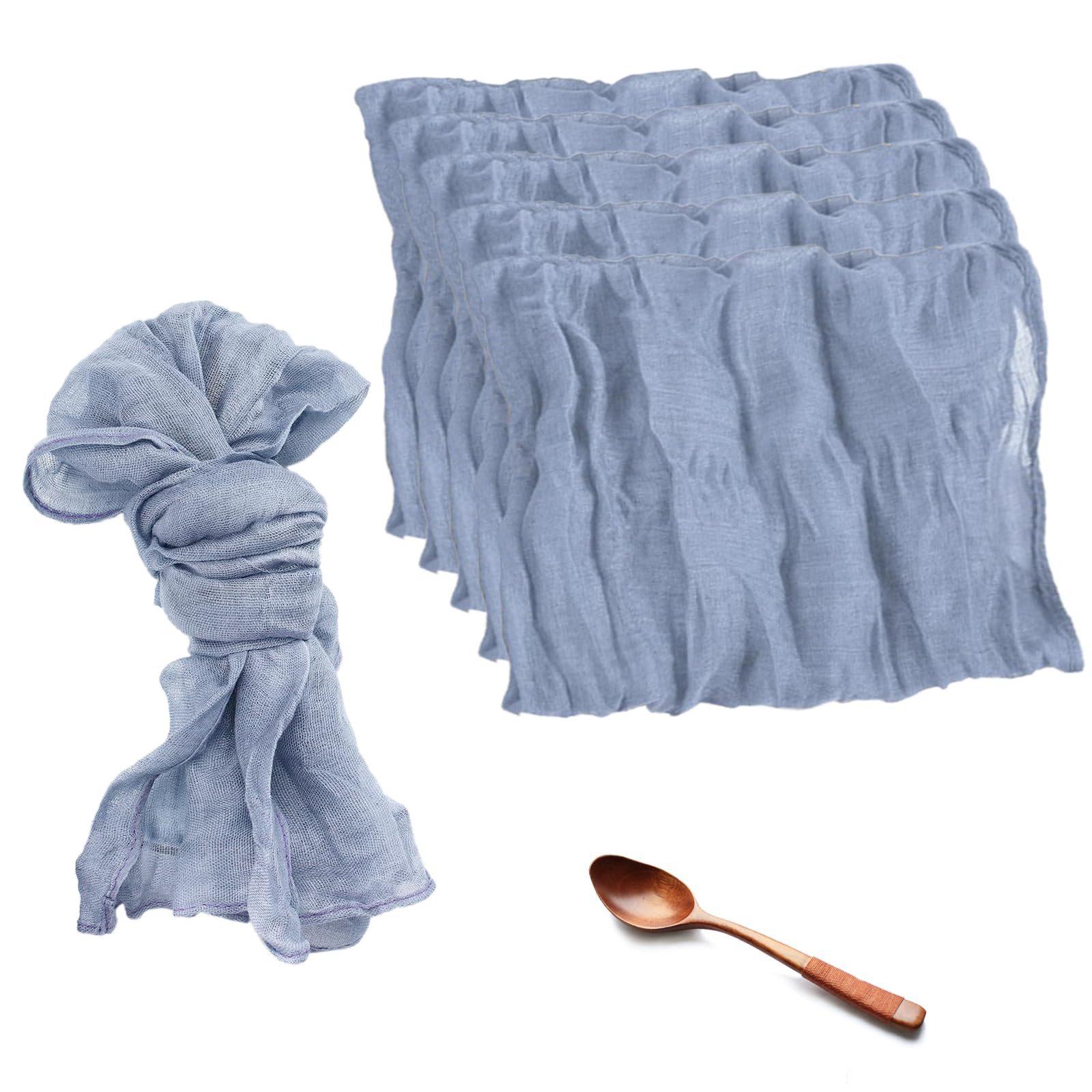 Coonoor Stoffserviette 24 Stück Stoff Servietten Hochwertige Servietten 50x50 cm, (24 St), Waschbar Stoffservietten Musselin für Tischdekoration Hochzeitsfeiern