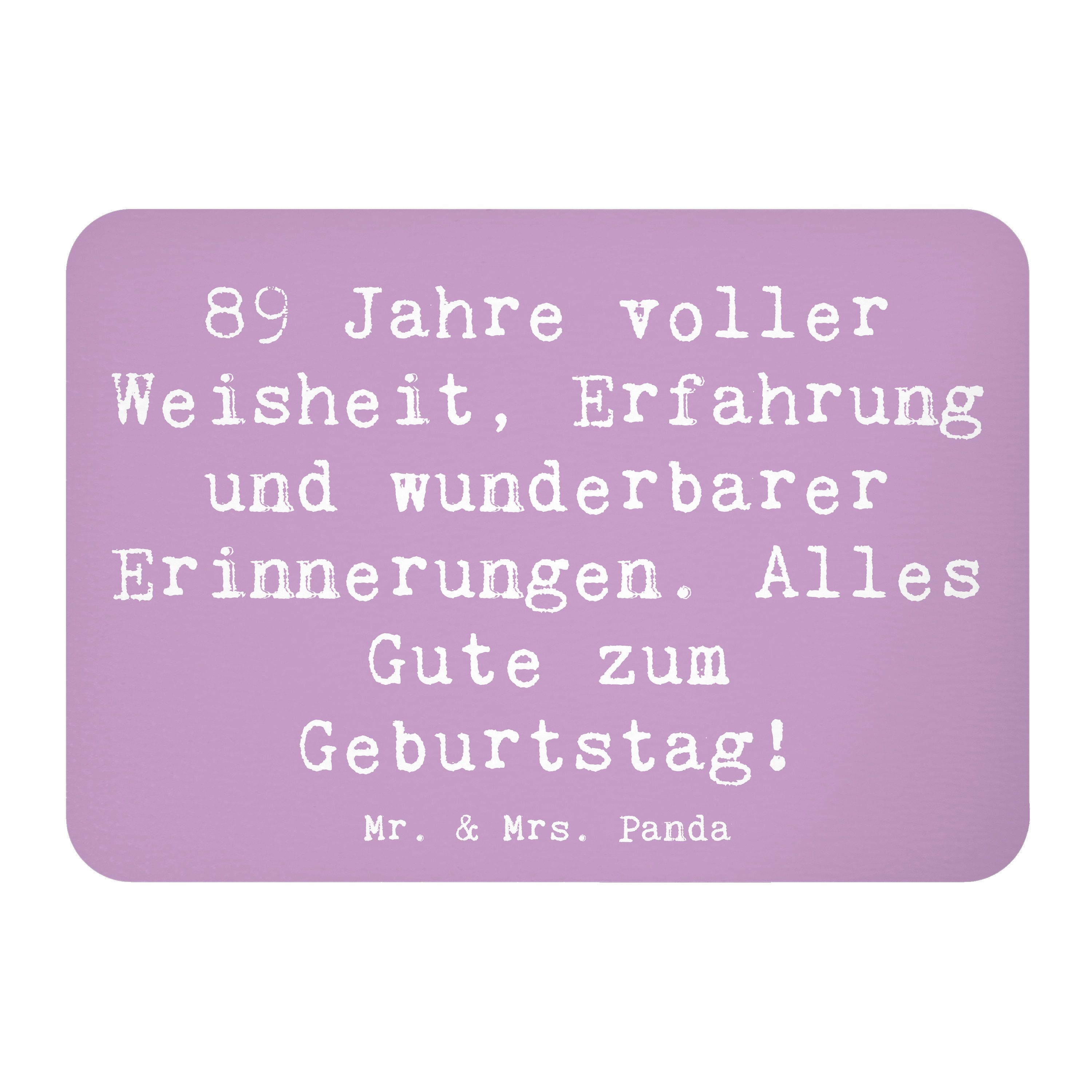 Magnet Spruch 89. Geburtstag - Lavendeltraum - Geschenk, ehrwürdiges Alter