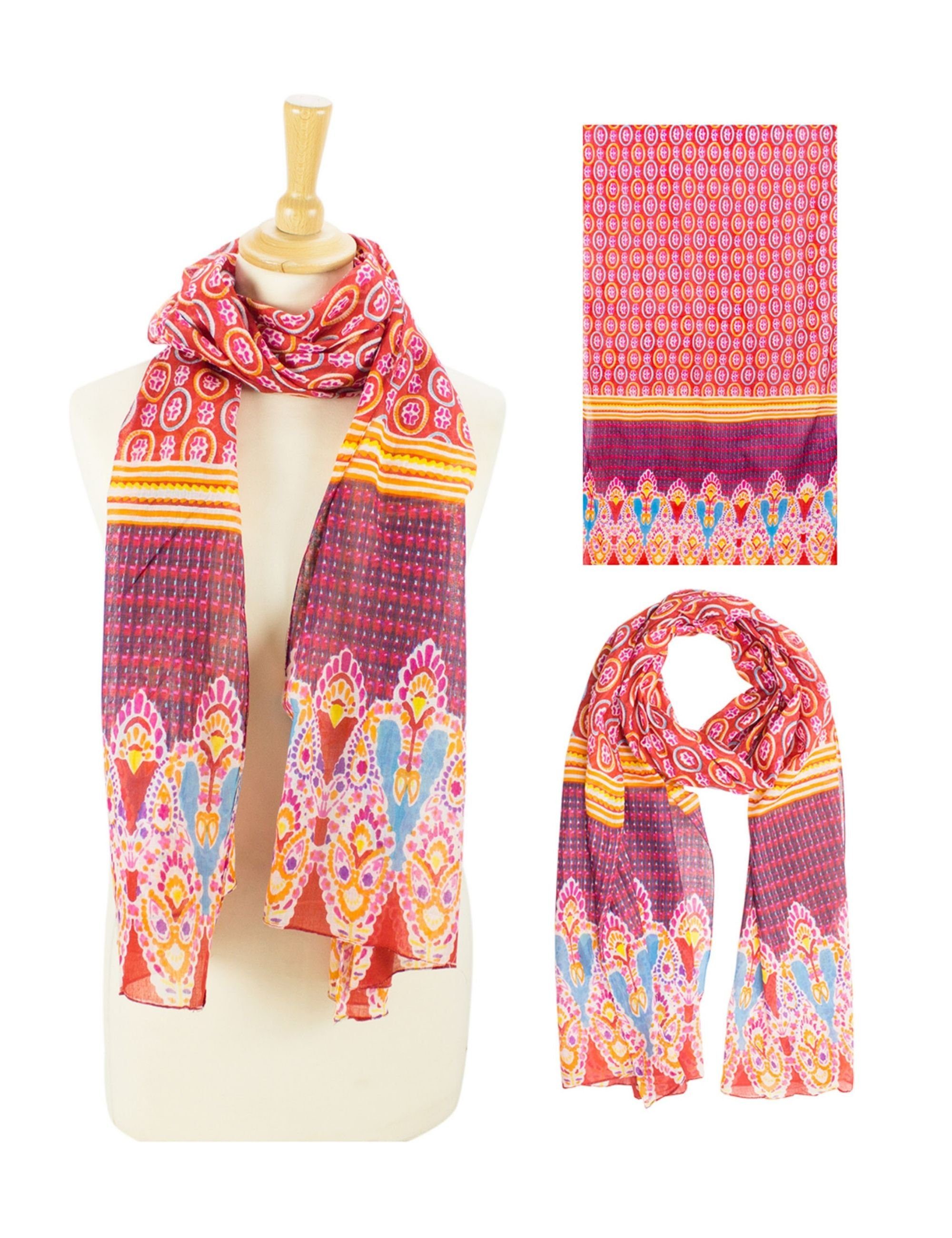 Sunsa Halstuch Damen Schal Tuch. Baumwolle Halstuch. Sommer Scarf ., Abstra günstig online kaufen