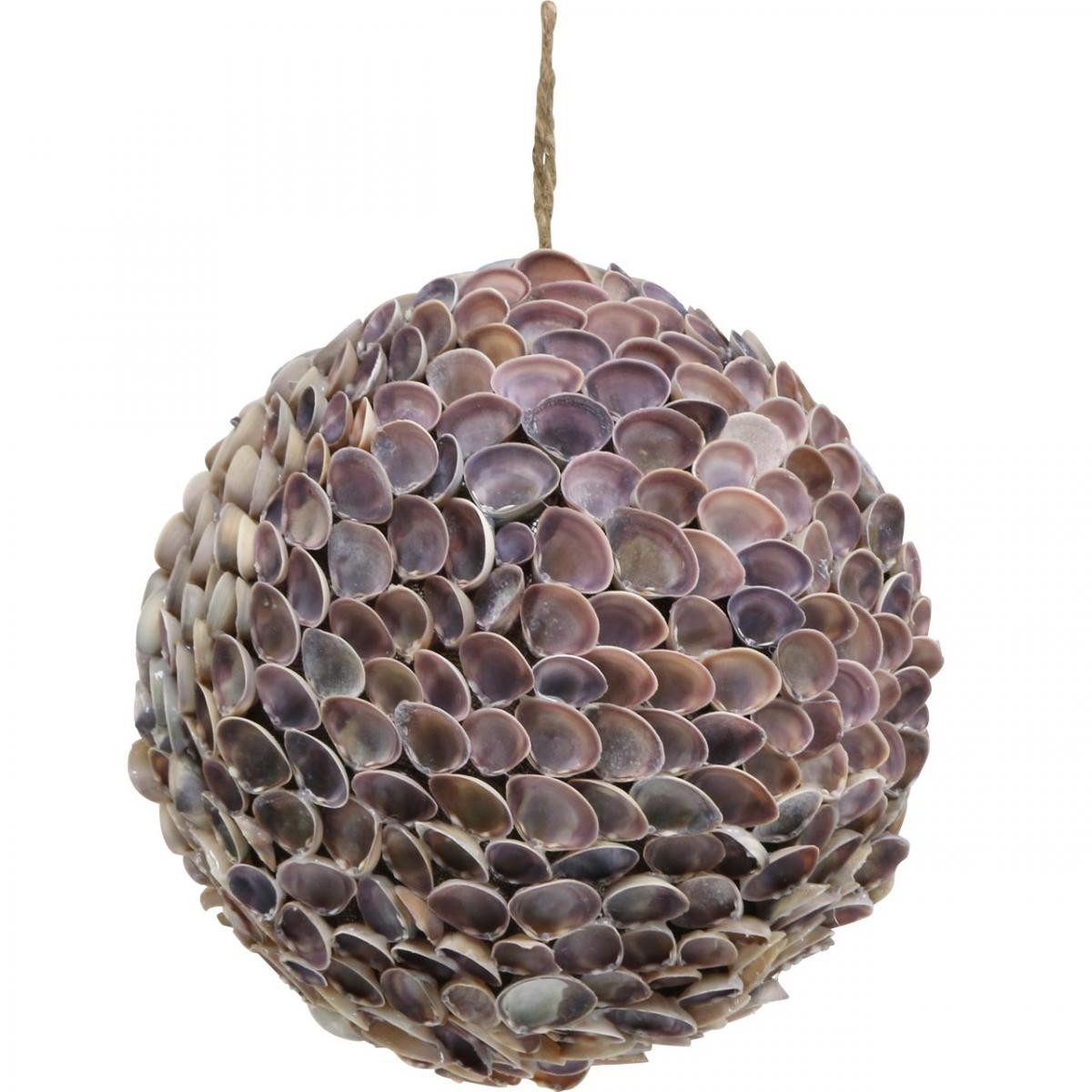 Viana Bastelnaturmaterial Maritime Deko Kugel aus Muscheln, Ø25cm - Natur Look für