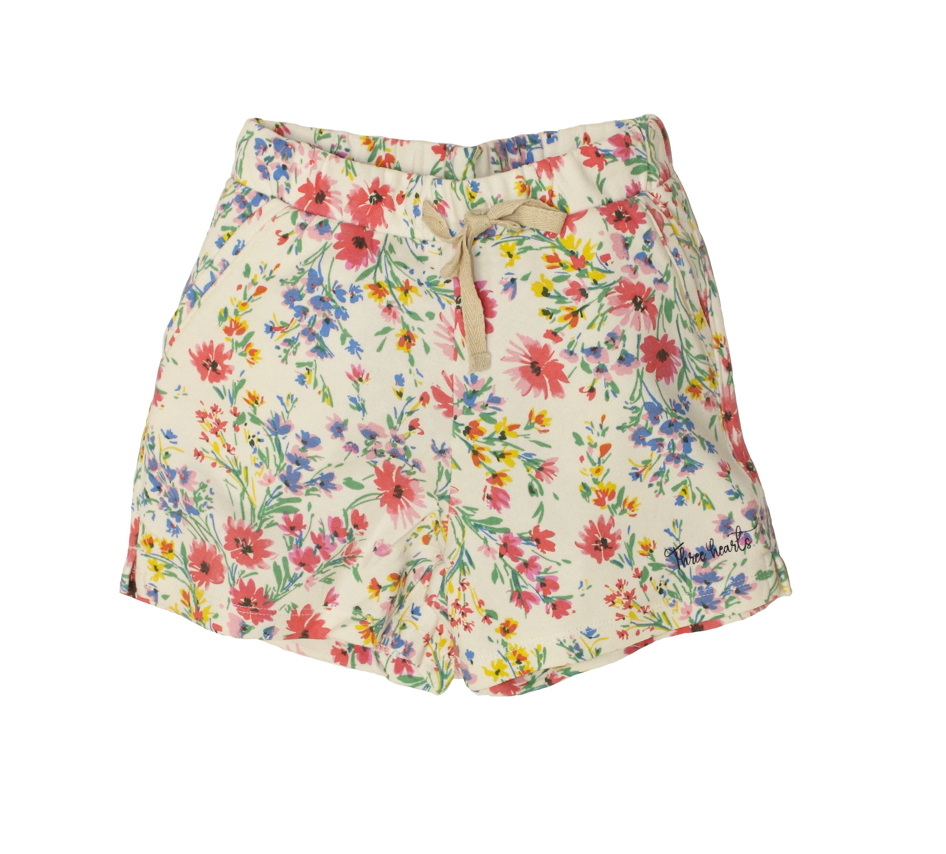 THREE OAKS Sweatshorts M340023:Mädchen Sweat shorts mit Blumen