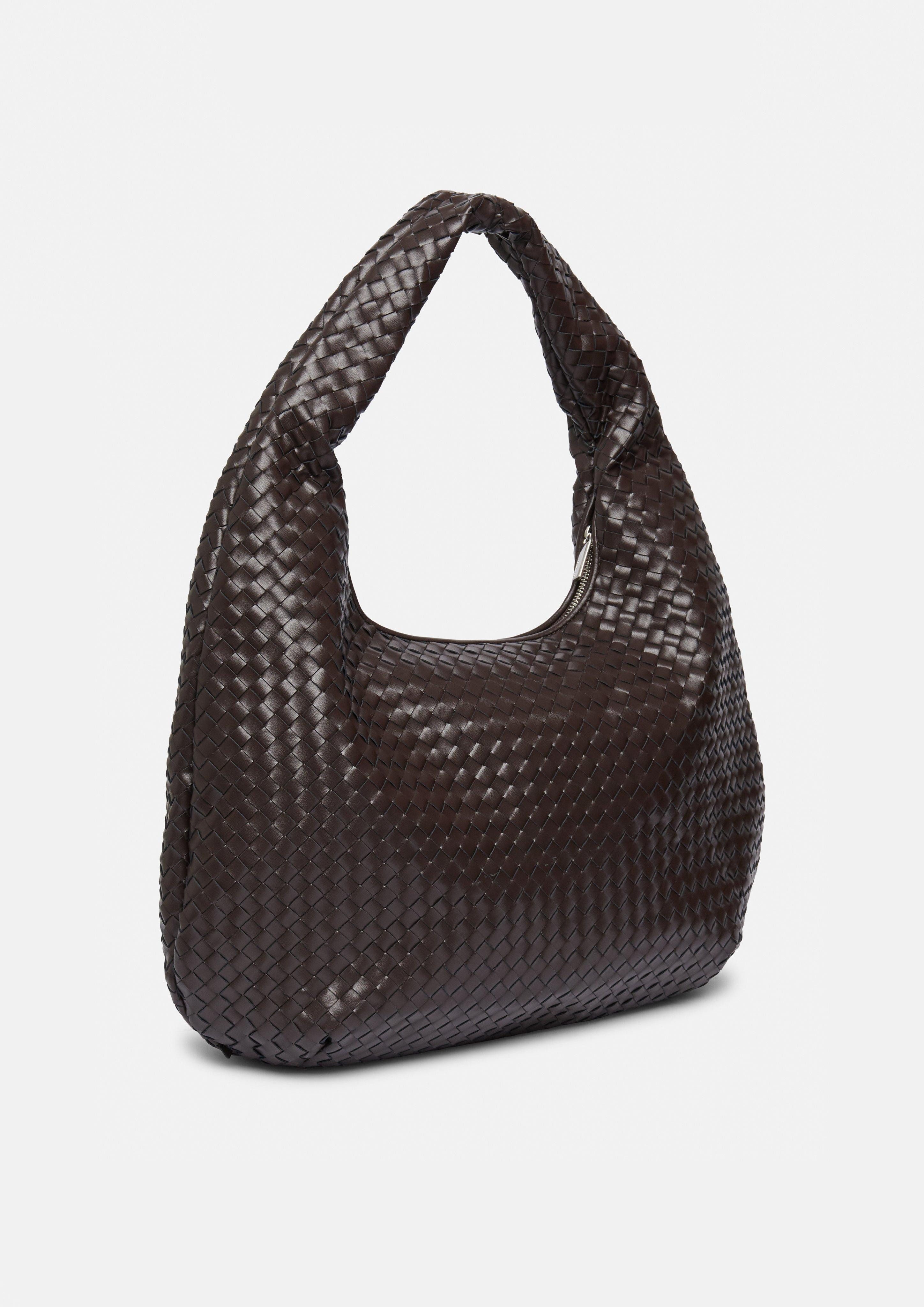 comma Tragetasche Geflochtener Shopper aus Glattleder günstig online kaufen