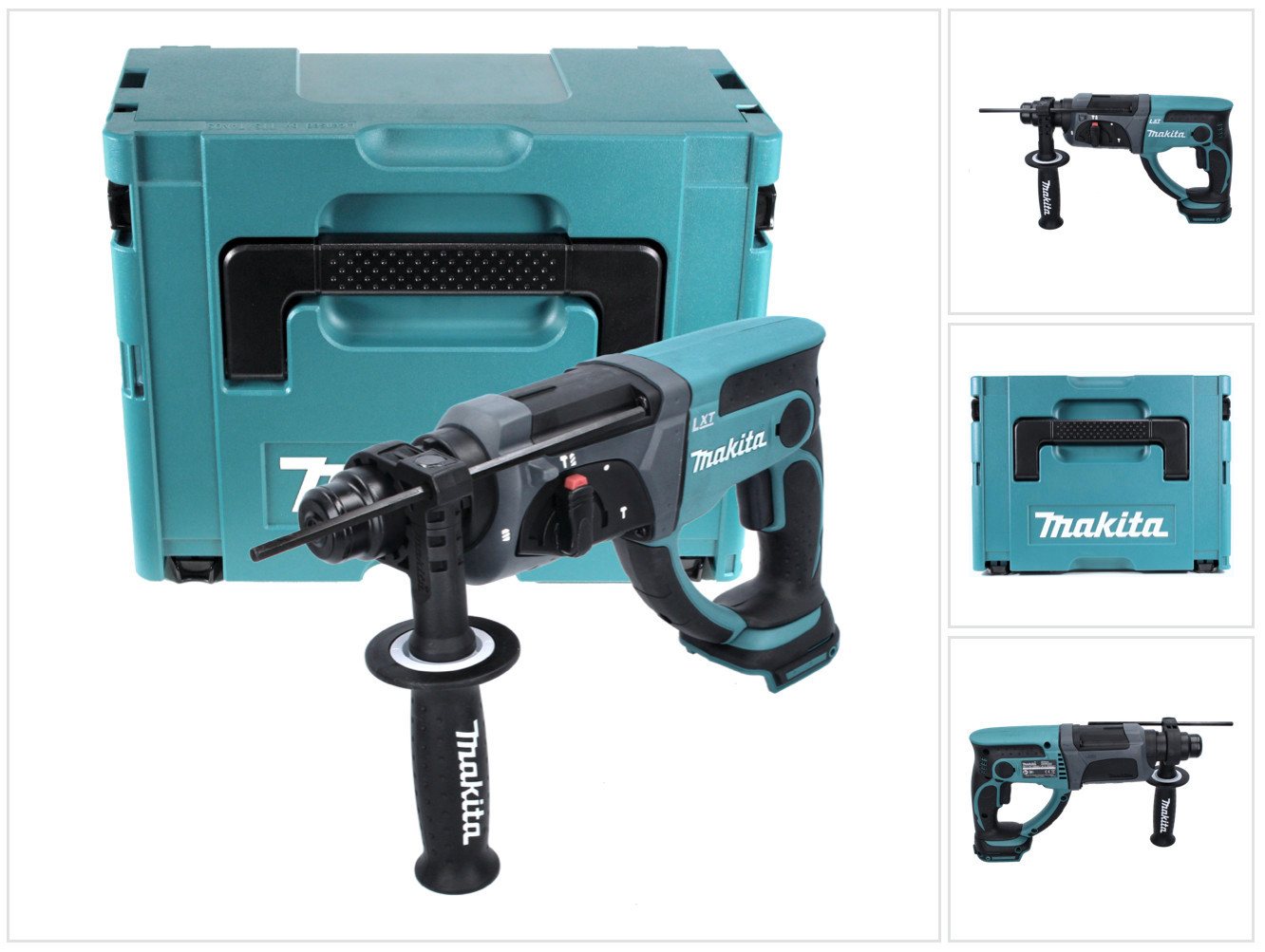 Makita Akku-Kombibohrhammer DHR 202 ZJ Akku Kombihammer 18 V 2,0 J SDS Plus + Makpac