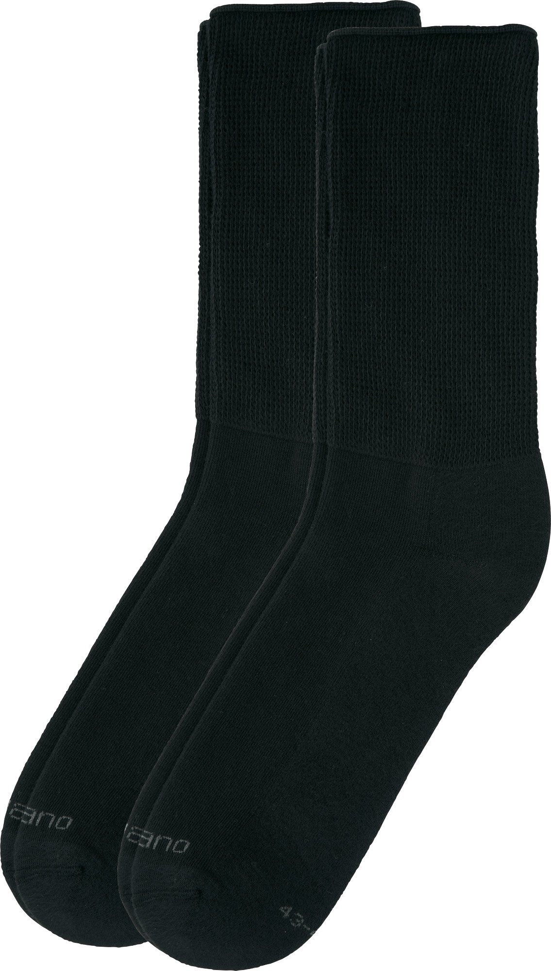 2 schwarz Softbund Uni mit Camano Unisex-Socken Paar Socken