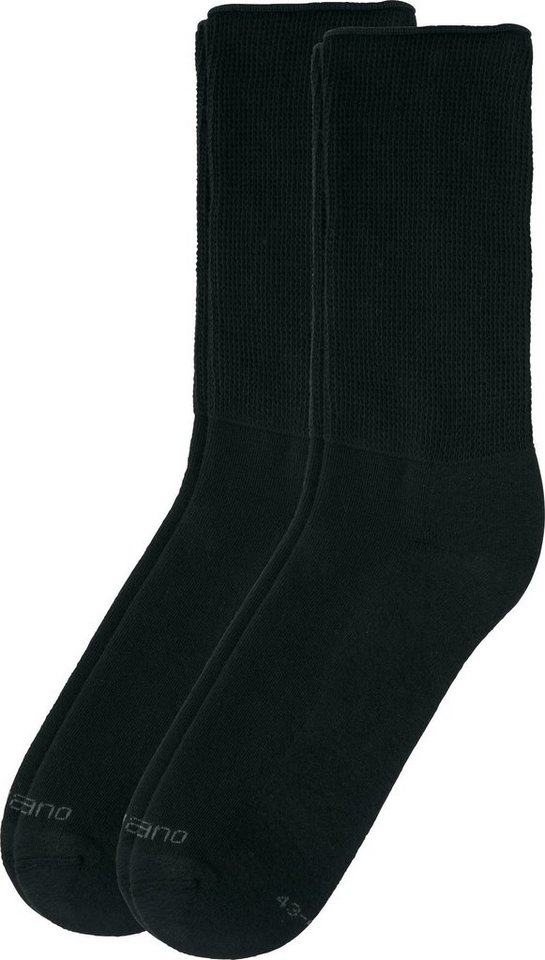 Camano Socken Unisex-Socken 2 Paar mit Softbund Uni, Material: 75%  Baumwolle , 23% Polyamid , 2% Elasthan