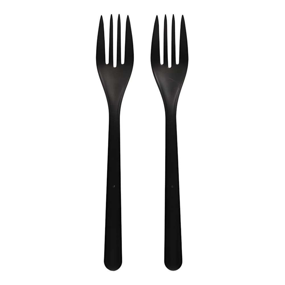 Haval Tafelgabel Circulware Mehrweg-Gabeln PP-MF 18,5 cm schwarz extra stabil 1000 Stk