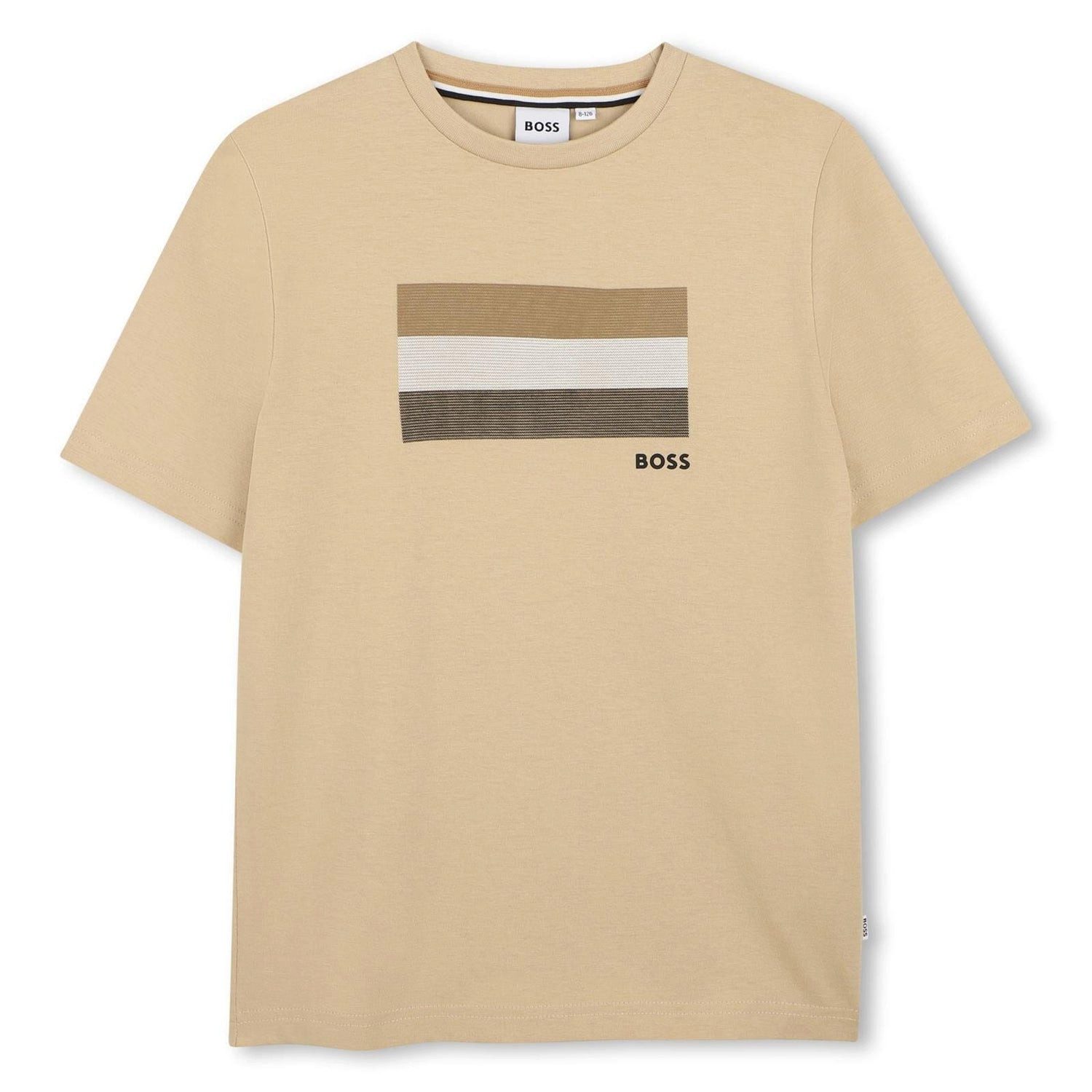 T-Shirt BOSS Kids Kurzarm T-Shirt Beige