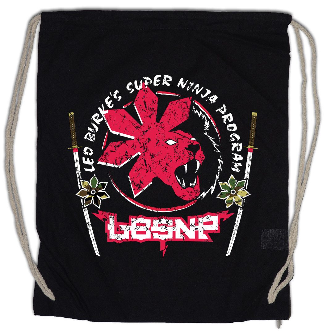 Urban Backwoods Turnbeutel Super Ninja Program Turnbeutel American Movie USA Fighter Film (1-tlg), Eighties 80er 80s Leo