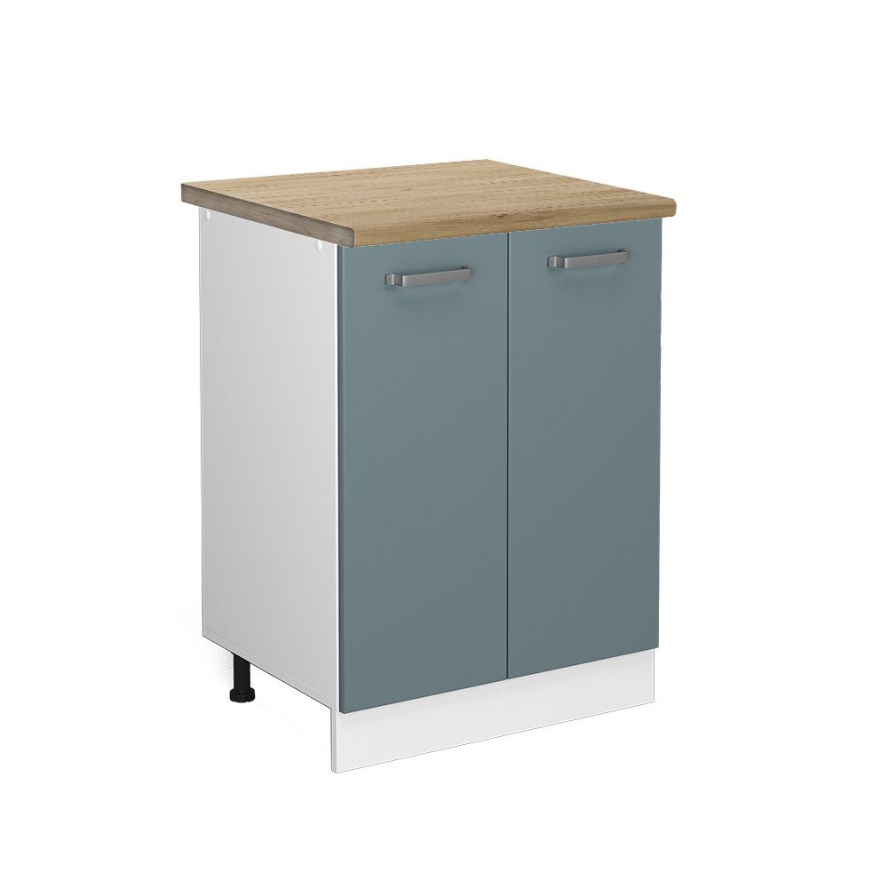Vicco Unterschrank R-Line, Blau-Grau/Weiß, 60 cm, günstig online kaufen