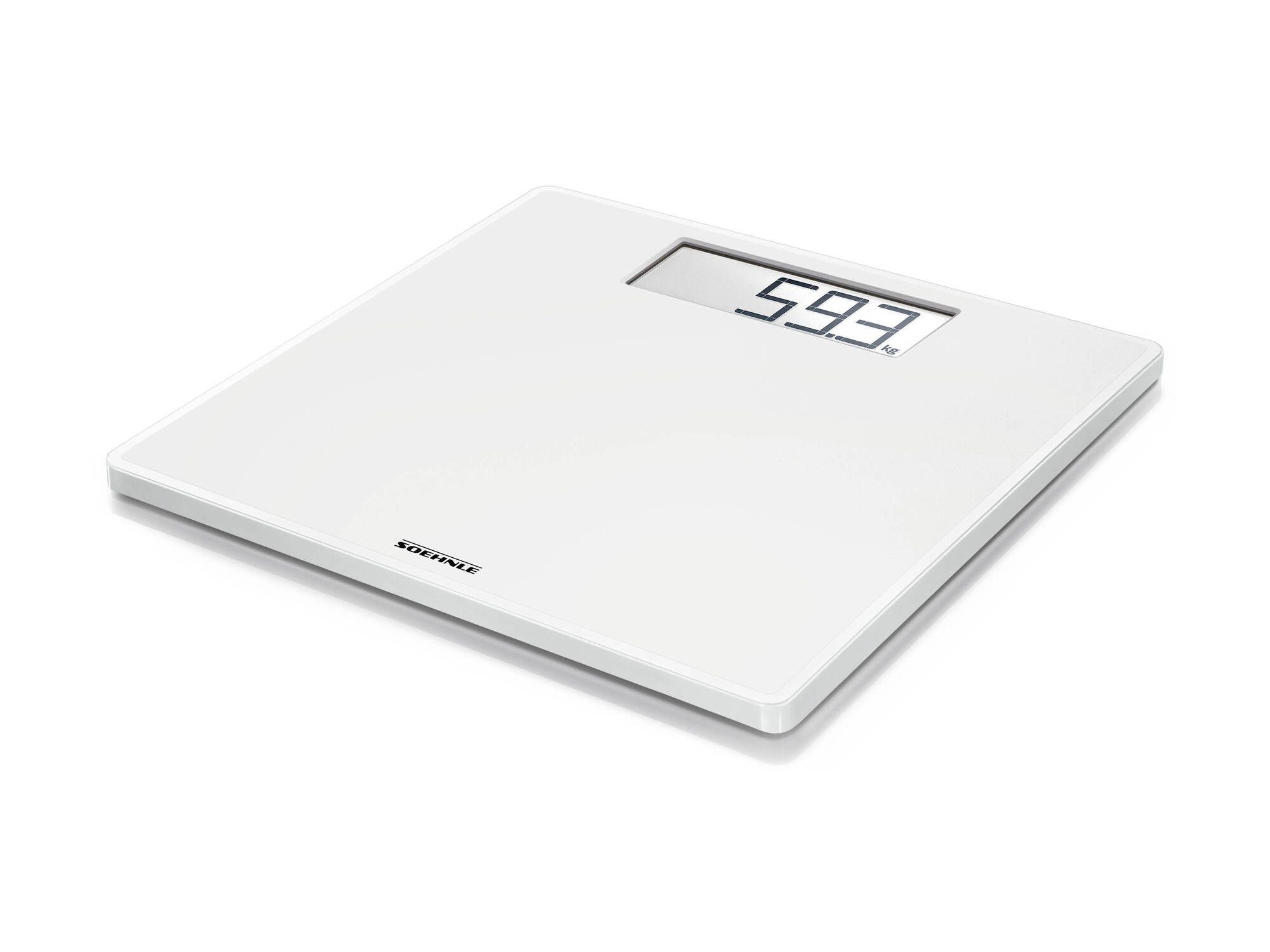 Soehnle Personenwaage Style Sense Safe 100, 1-tlg., LCD-Anzeige, extraflach, bis 180kg, große Trittfläche, inkl. Batterien