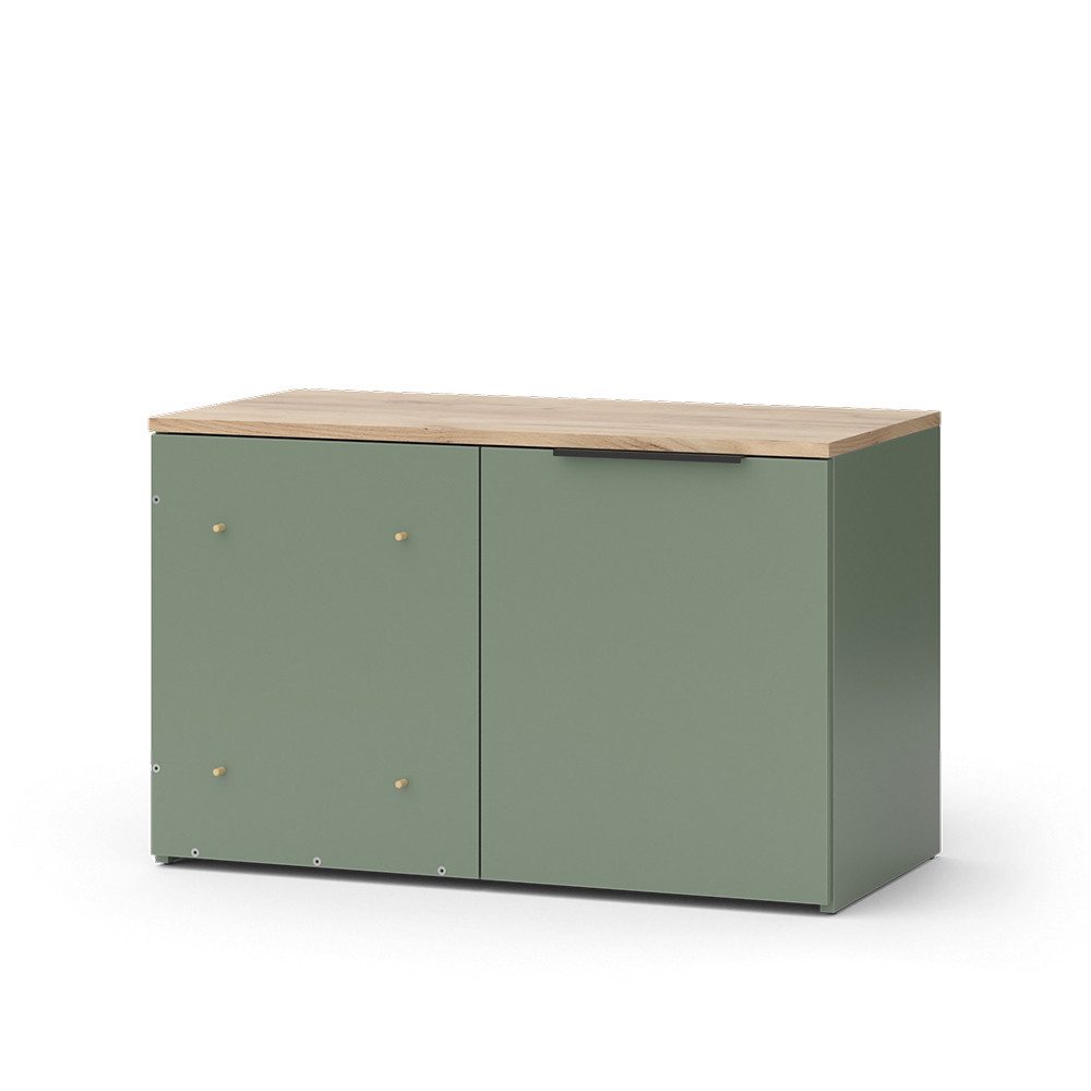 Vicco Highboard Wido, Grün/Sonoma, 80 x günstig online kaufen