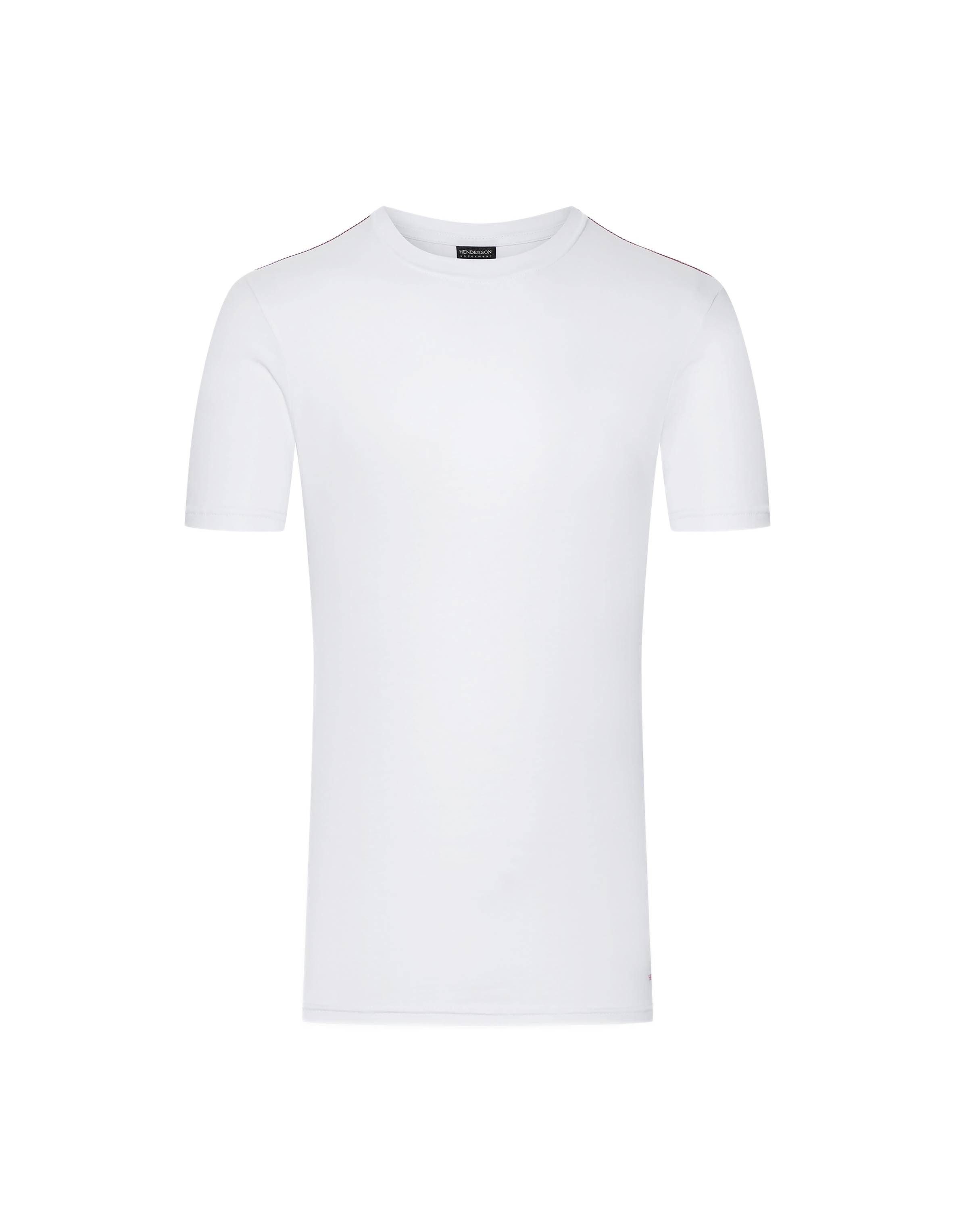 Henderson T-Shirt Elastisches Baumwoll-T-Shirt mit Rundhals, Bosco