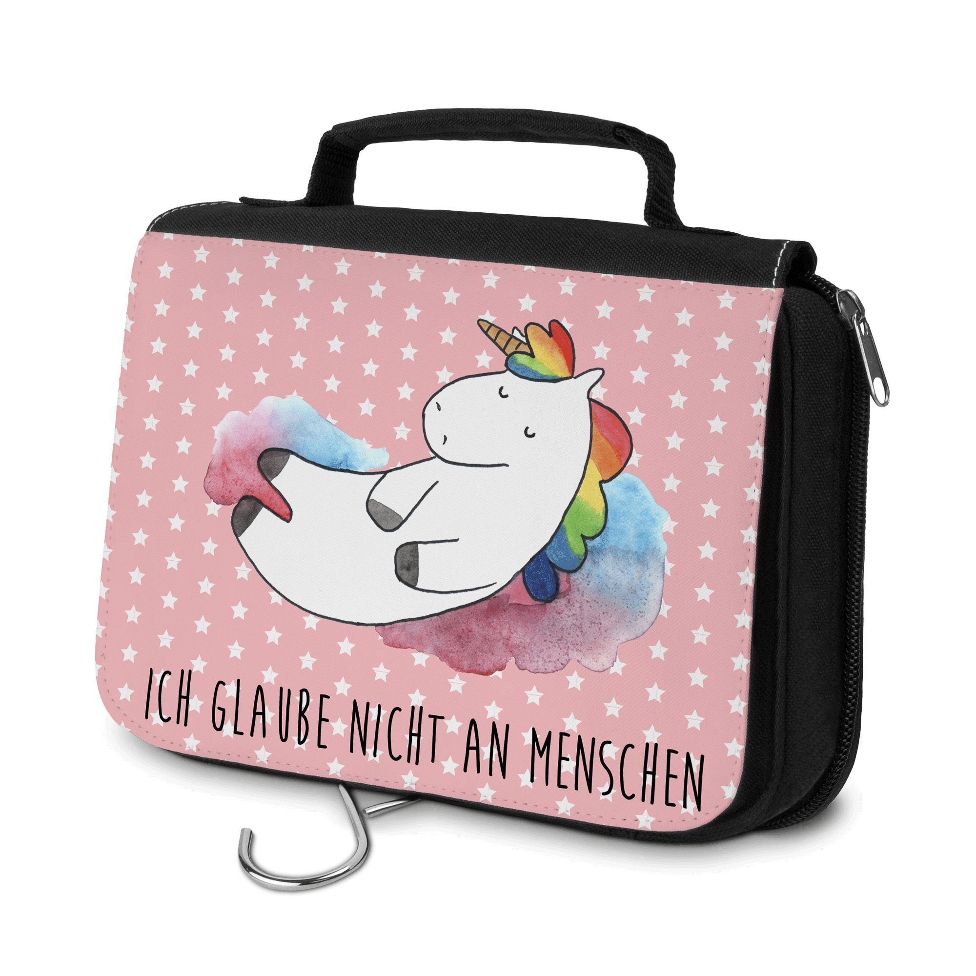 Mrs. Mr. & Geschenk, Organizer, (1-tlg) Kulturbeutel Wolke Panda Aufbewahrungsta Einhorn Pastell Rot - 7 -