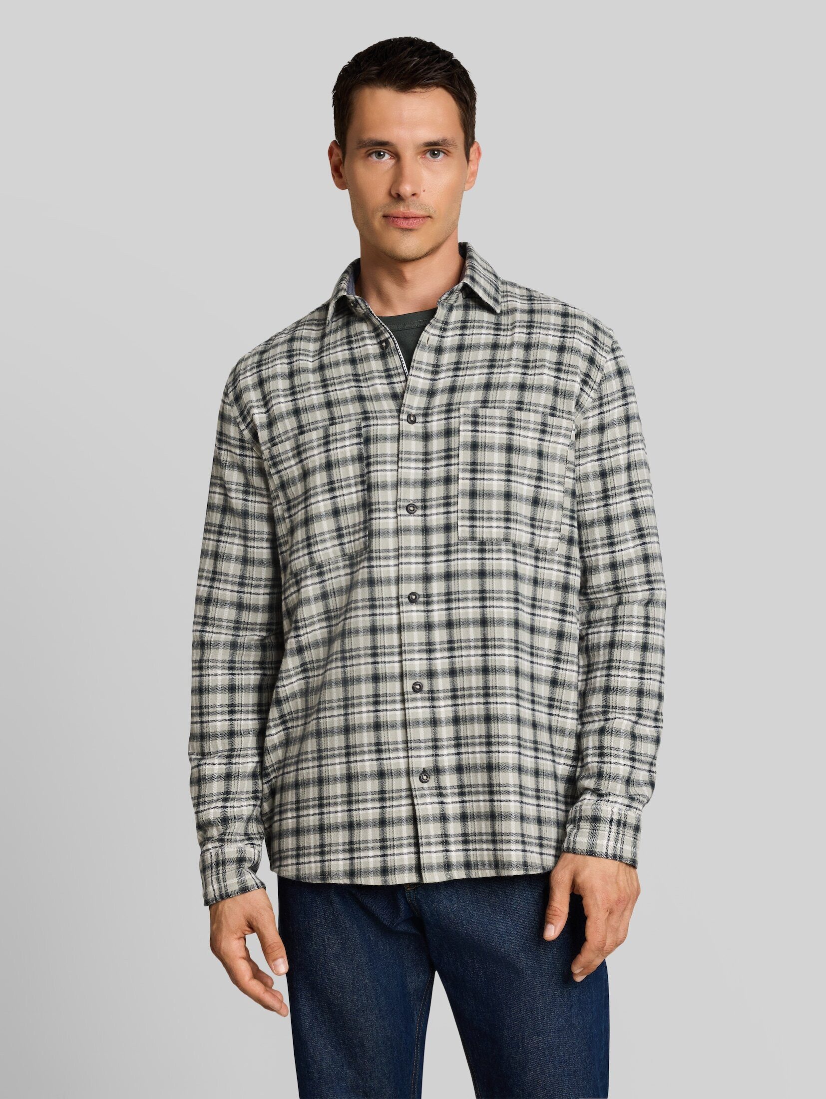 TOM TAILOR Langarmhemd Blusen & Shirts Comfort Fit Flanell-Hemd mit Karomuster