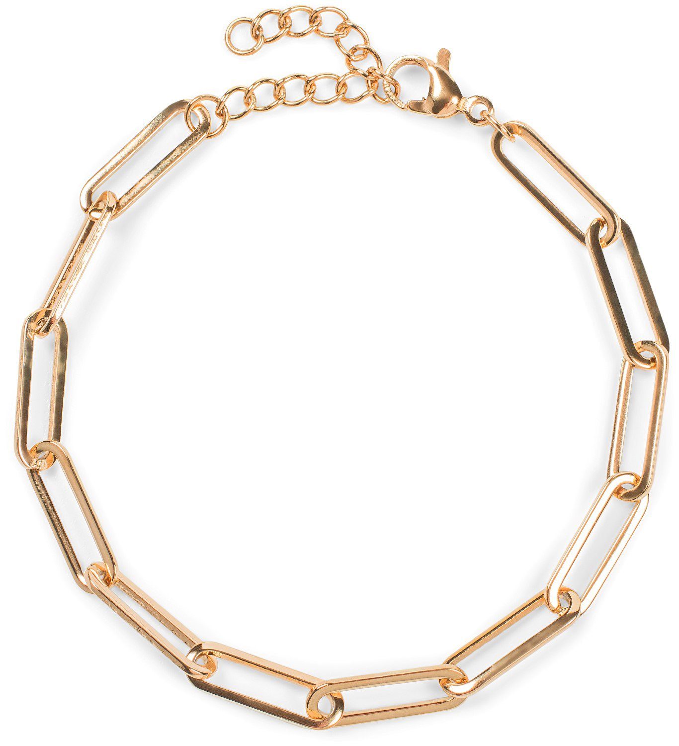 styleBREAKER Gliederarmband Edelstahl Glieder Armkette (1-tlg)