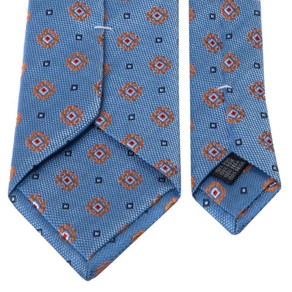 geometrischem Muster mit BGENTS Krawatte Seiden-Jacquard Breit (8cm) Krawatte Hellblau