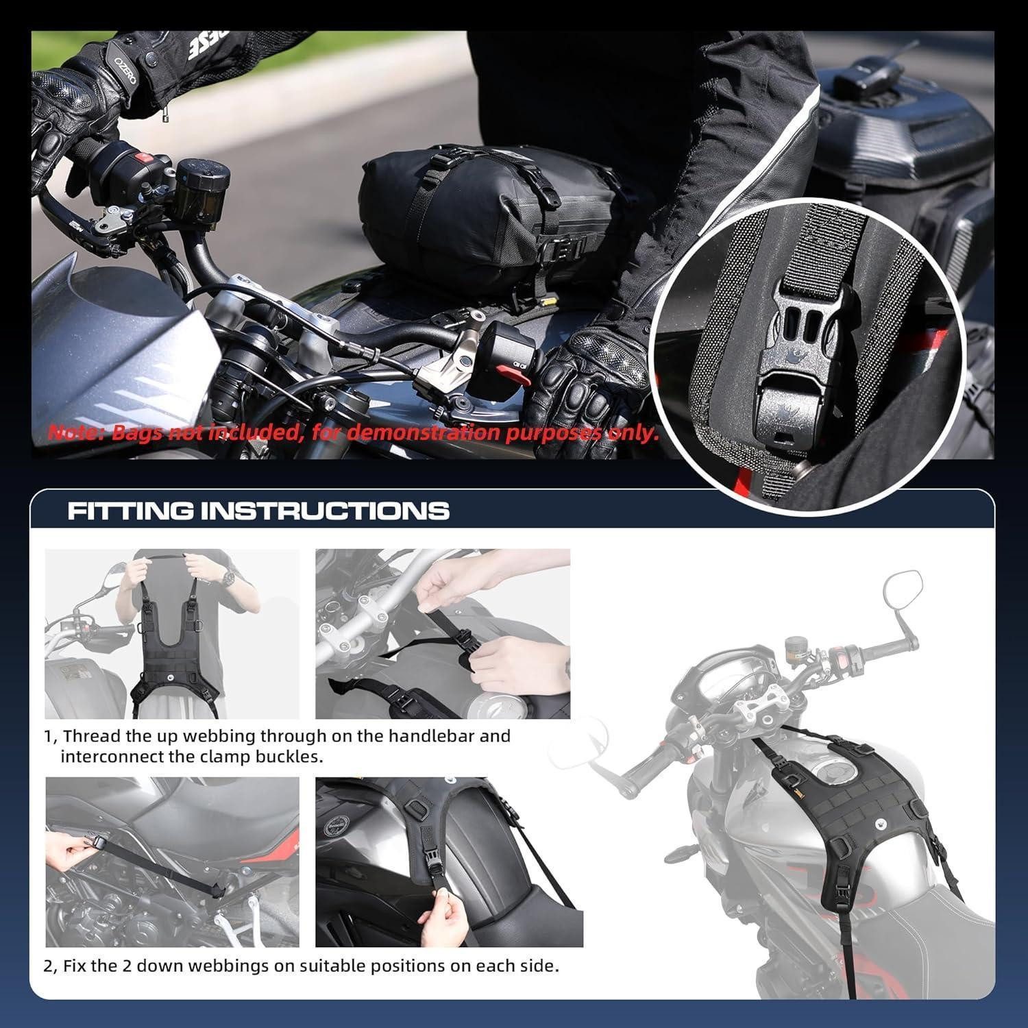 LuxusKollektion Satteltasche Trägersystem Motorrad Tanktasche Tankrucksack Tank Base( a)