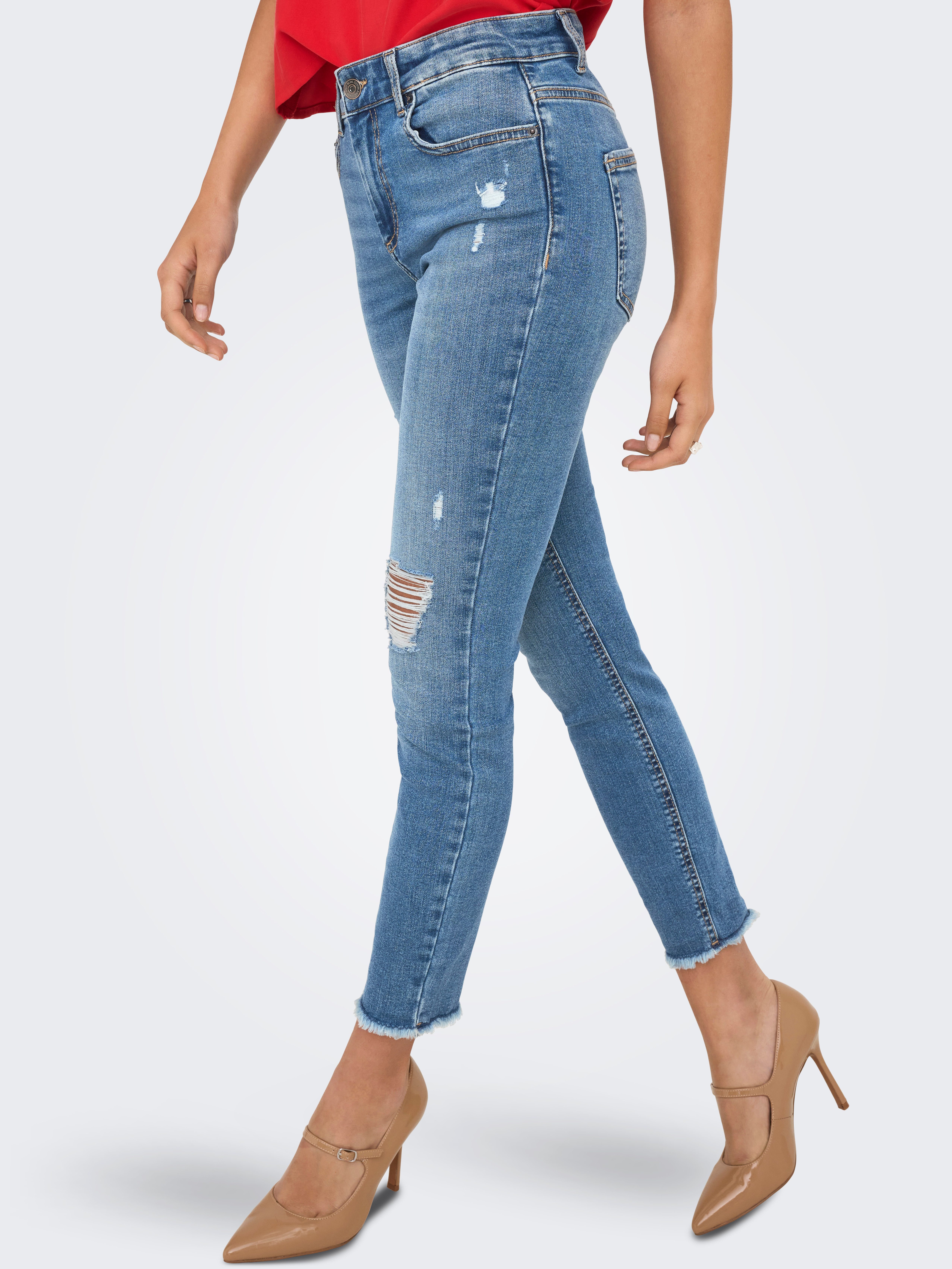 ONLY Skinny-fit-Jeans ONLBLUSH MID WAIST ANK günstig online kaufen