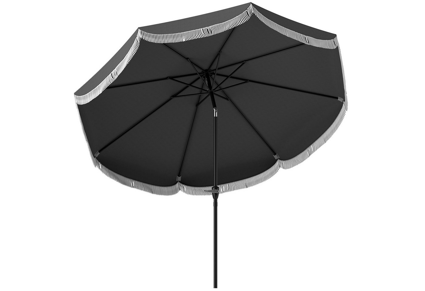 Thumbnail - Outsunny Sonnenschirm Ø269 cm, UV 30+, achteckig, LxB: 269x269 cm, Gartensonnenschirm, Neigbarer Outdoor-Sonnenschirm, S...