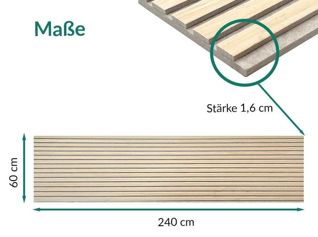 Timeless Living Wandpaneel Akustikpaneele AURA Balance Light Oak