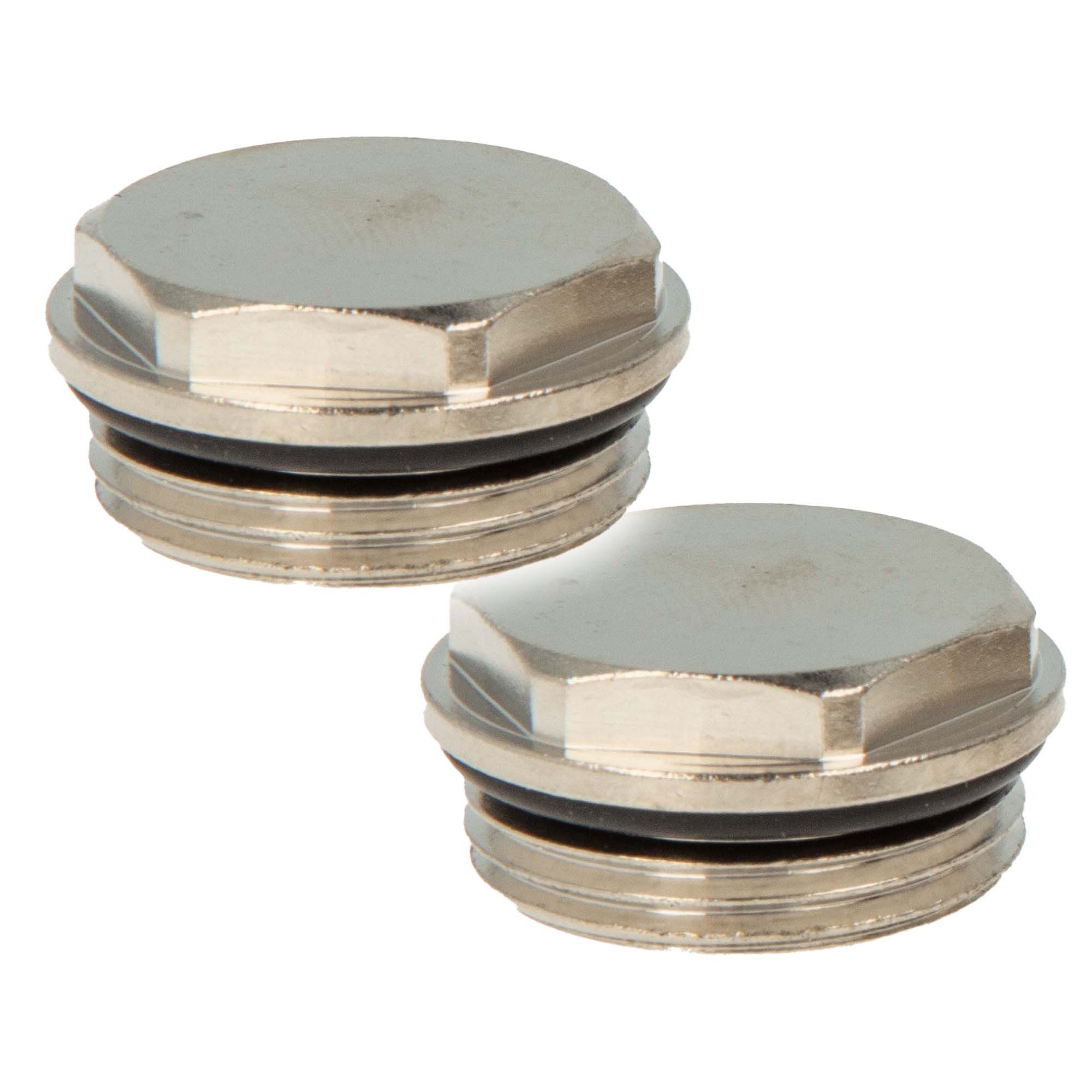 tecuro Verschlussstopfen Blindstopfen (2 Stück), Verschlussstopfen 3/4 Zoll