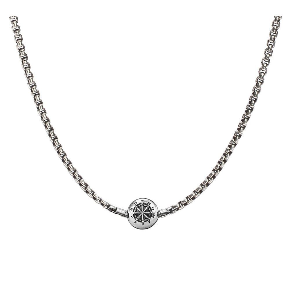 THOMAS SABO Kette KK0002-001-12 ohne für Sterling-Silber Beads Anhänger Geschwärzt Halskette cm 80