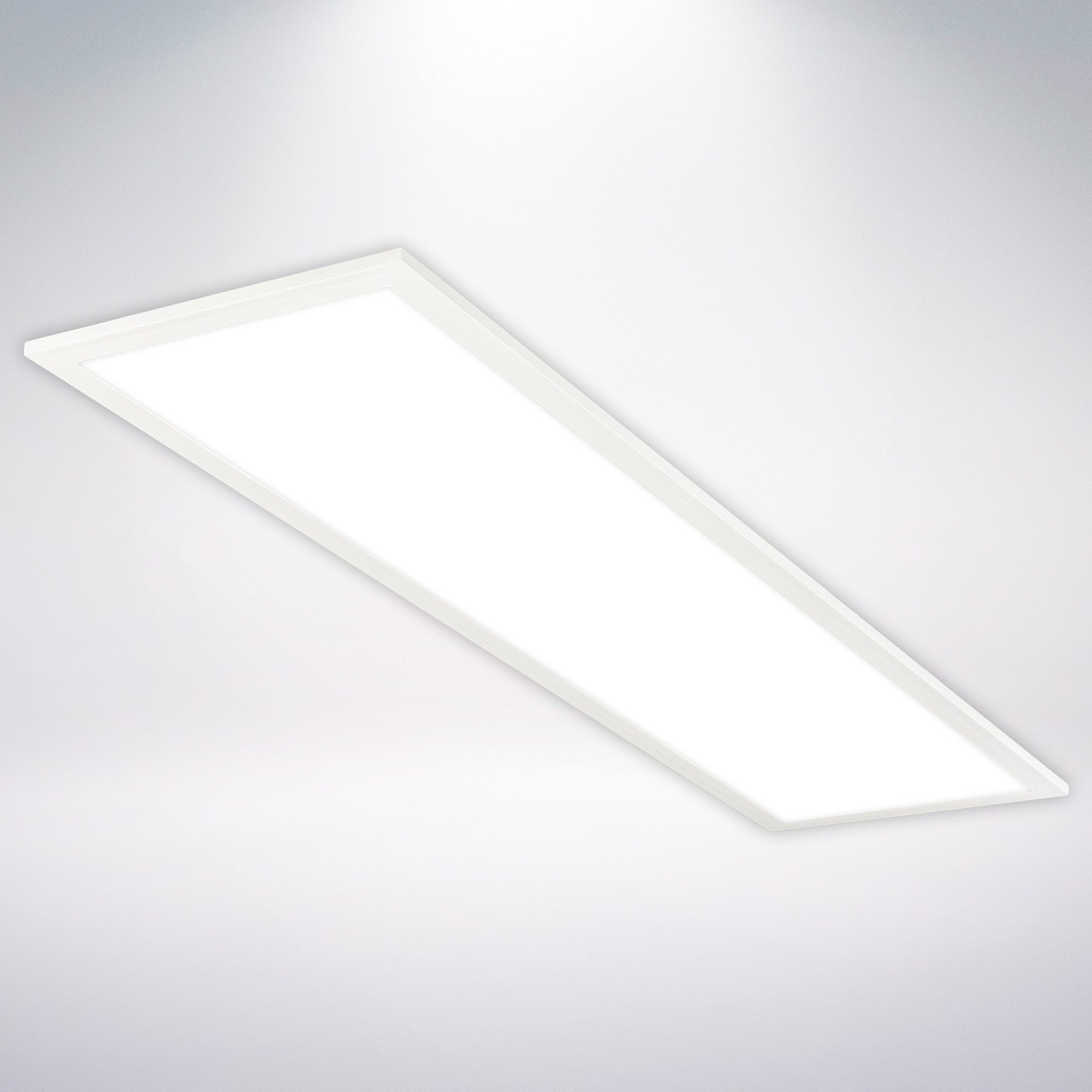 Briloner Leuchten Deckenleuchte LED Panel ultraflach versch. Varianten, ON/OFF - Energieeffizienz A, LED fest integriert, z.T. dimmbar // Maße: 1.000x250x48mm (LxBxH)