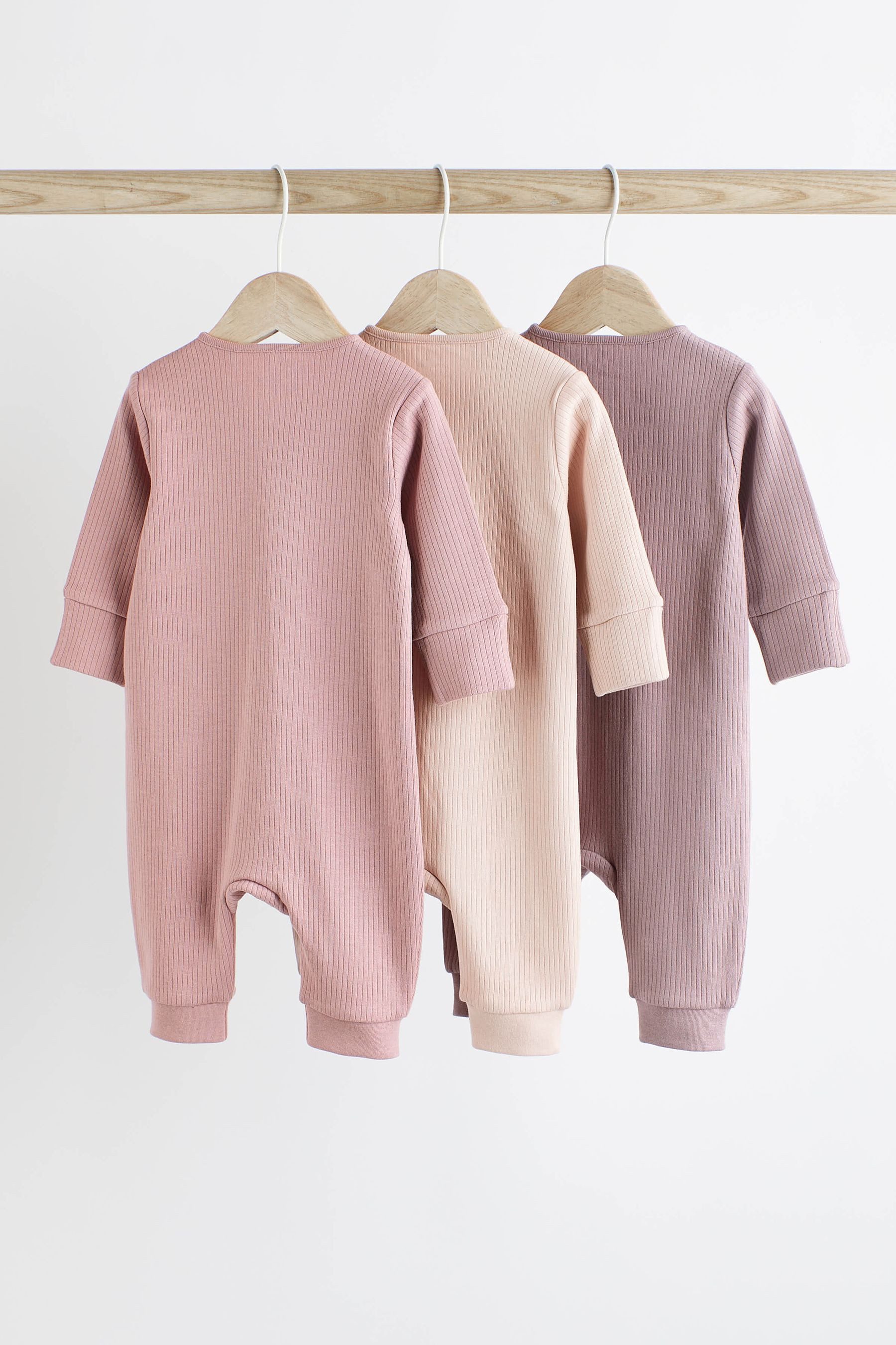 Next Schlafoverall 3er-Pack fußlose Baby-Schlafanzüge (3-tlg)