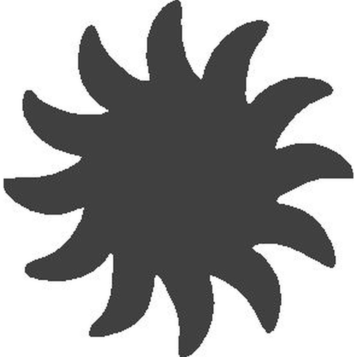 Heyda Motivstanzer Motivstanzer für Karton bis 220g/qm groß Sonne ca. 25x25mm