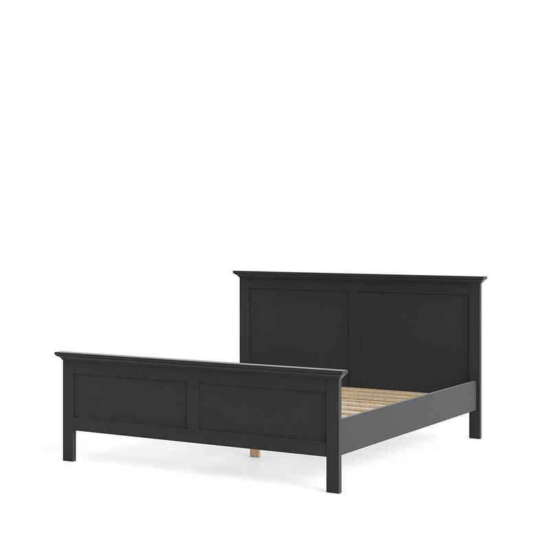 ebuy24 Bett Venedig Bett Doppelbett 180x200 cm, mattgrau. (1-tlg)