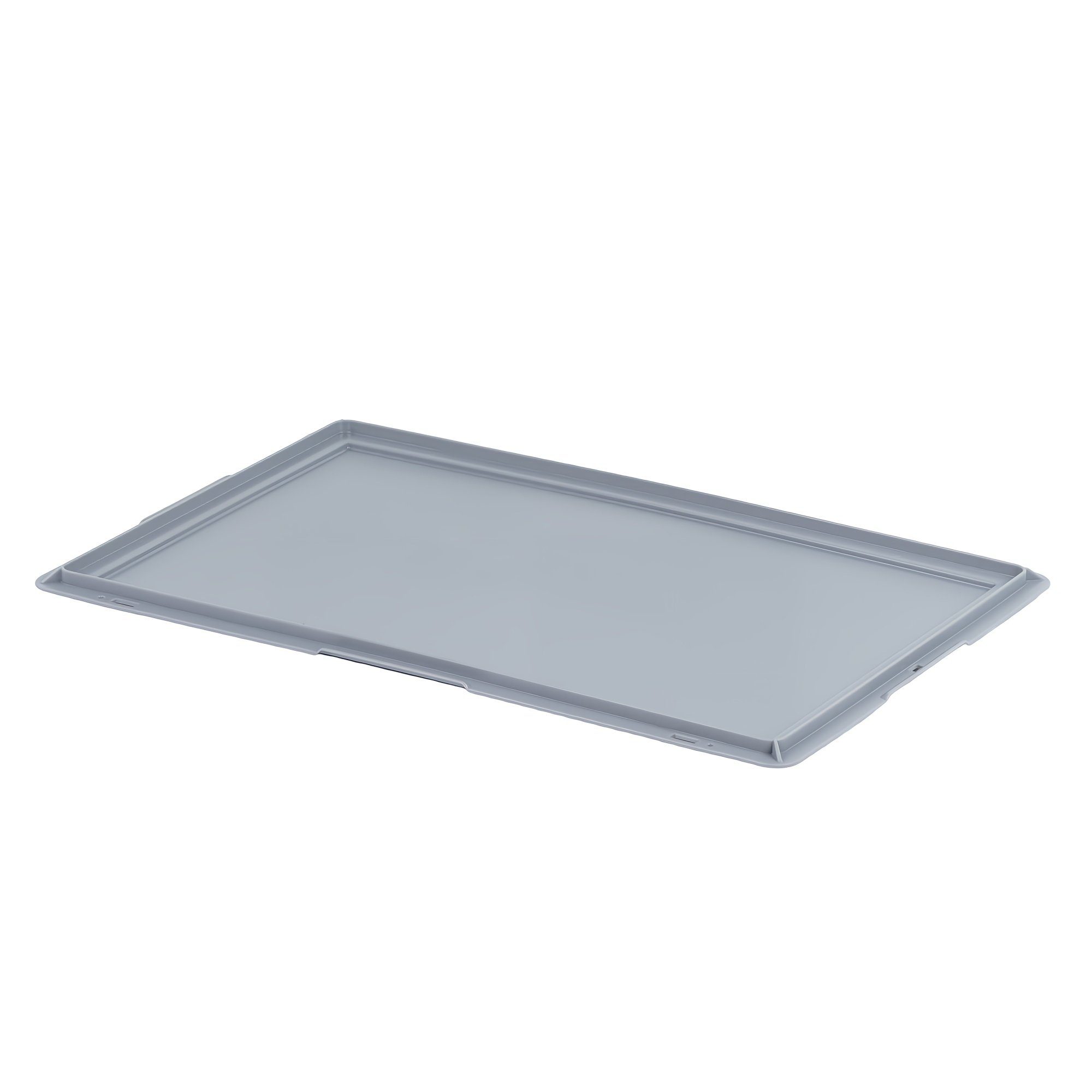 Thumbnail - Logiplast Transportbehälter 10 Stück Deckel für Eurokasten 60 x 40 cm E1 E2 E3 Grau, (Spar-Set, 10 Deckel), lebensmittel...