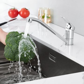 AuraLum pro Küchenarmatur Hochdruck Küchenarmatur Einhebelmischer Wasserhahn 360° Schwenkbar