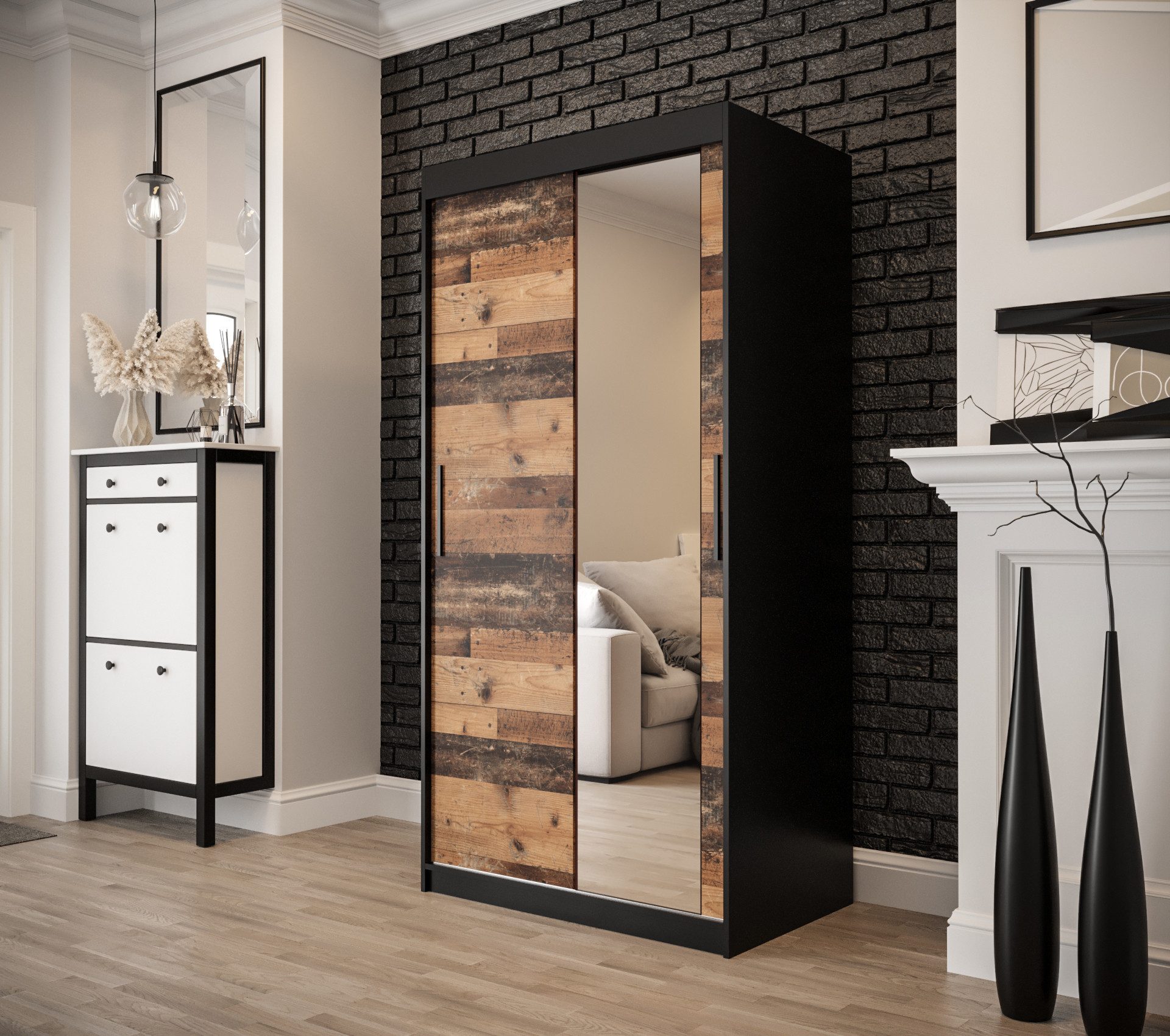 ABIKS MÖBEL Schwebetürenschrank OLD STYLE T2 günstig online kaufen