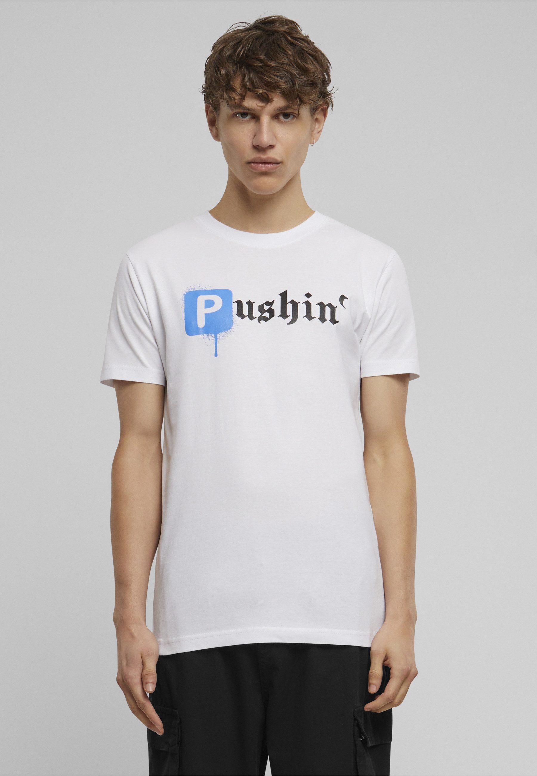 MisterTee Kurzarmshirt MisterTee Herren Pushin P Tee (1-tlg)