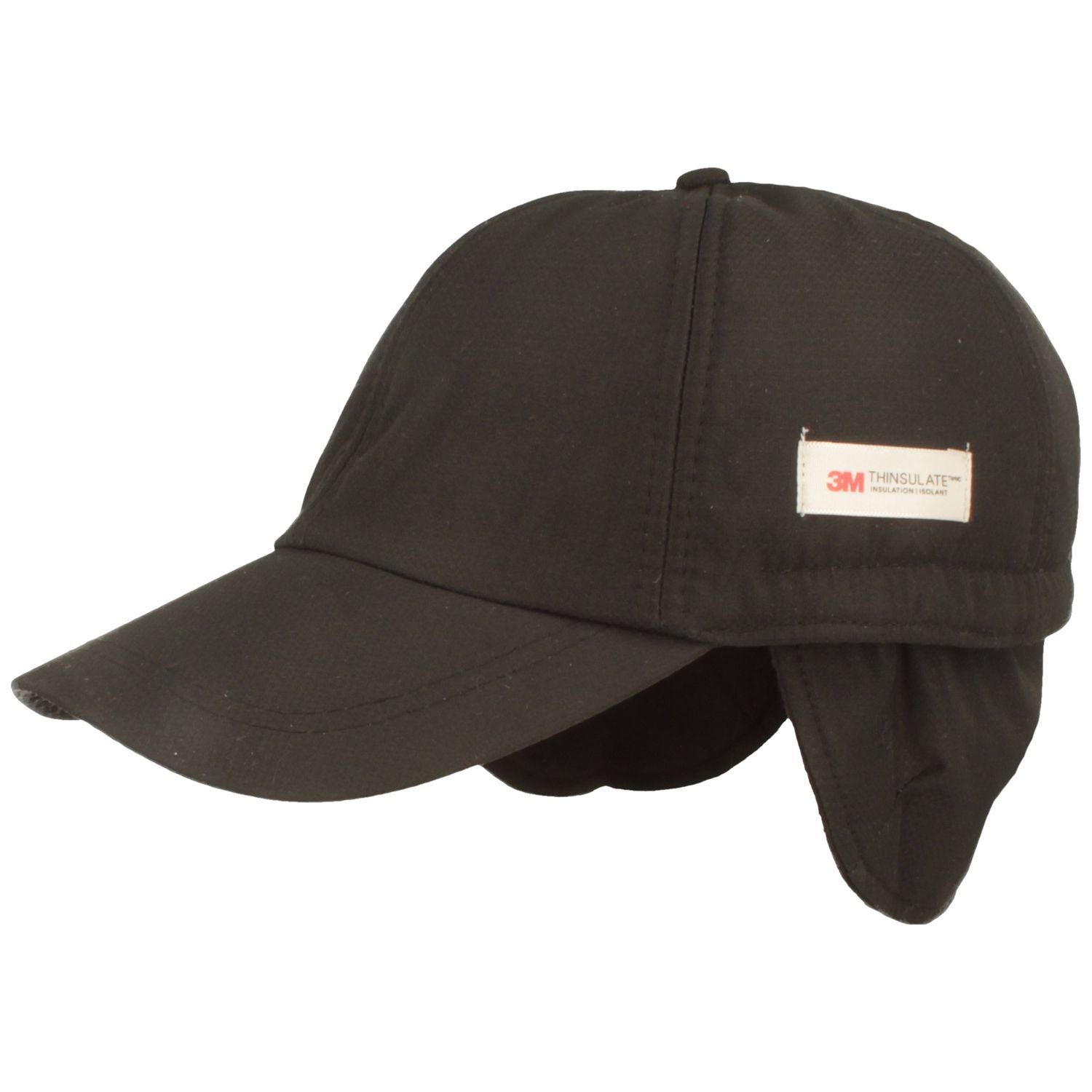 Breiter Baseball Cap Baseball-Cap mit Fleece u passfähigen stretch Ohrenklappen