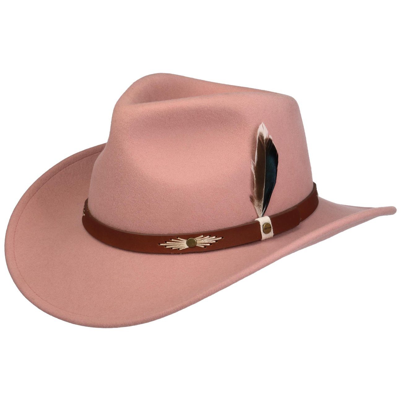 Stetson Cowboyhut (1-St) Wollhut mit Lederband