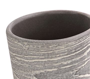 Dehner Übertopf Wood, rund, Keramik